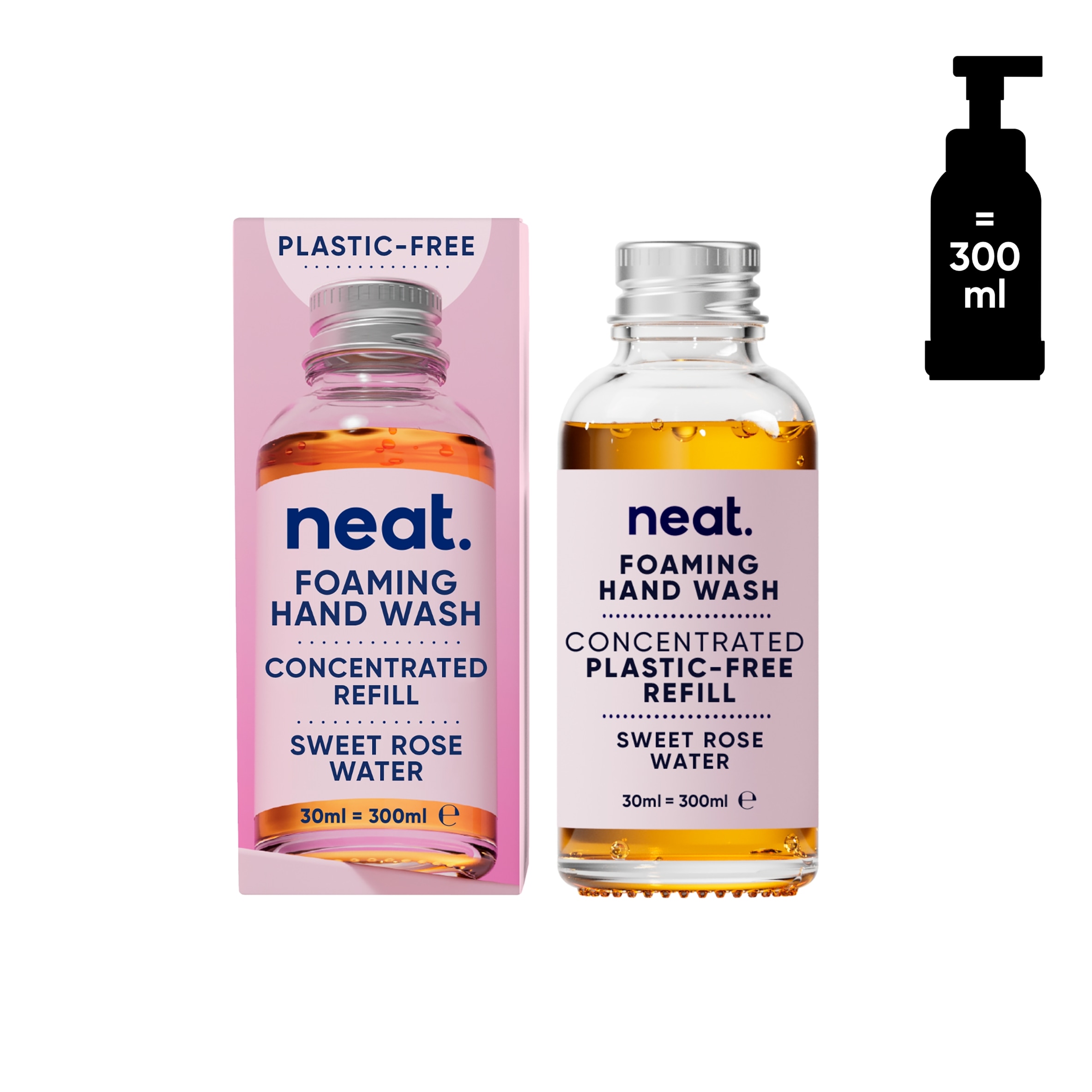 Neat Foaming Hand Wash Refill Sweet Rose Water 30ml thumbnail 3