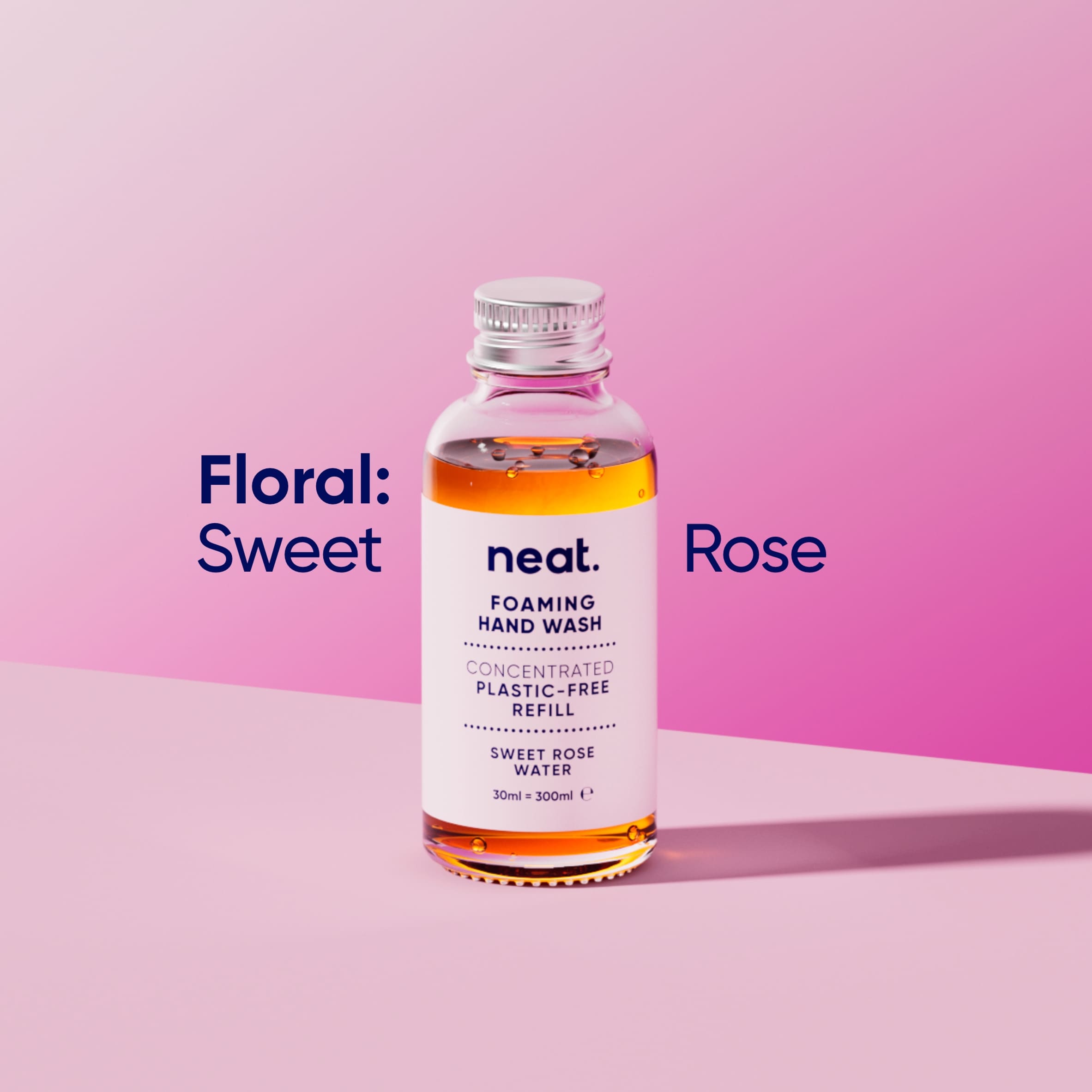 Neat Foaming Hand Wash Refill Sweet Rose Water 30ml thumbnail 4