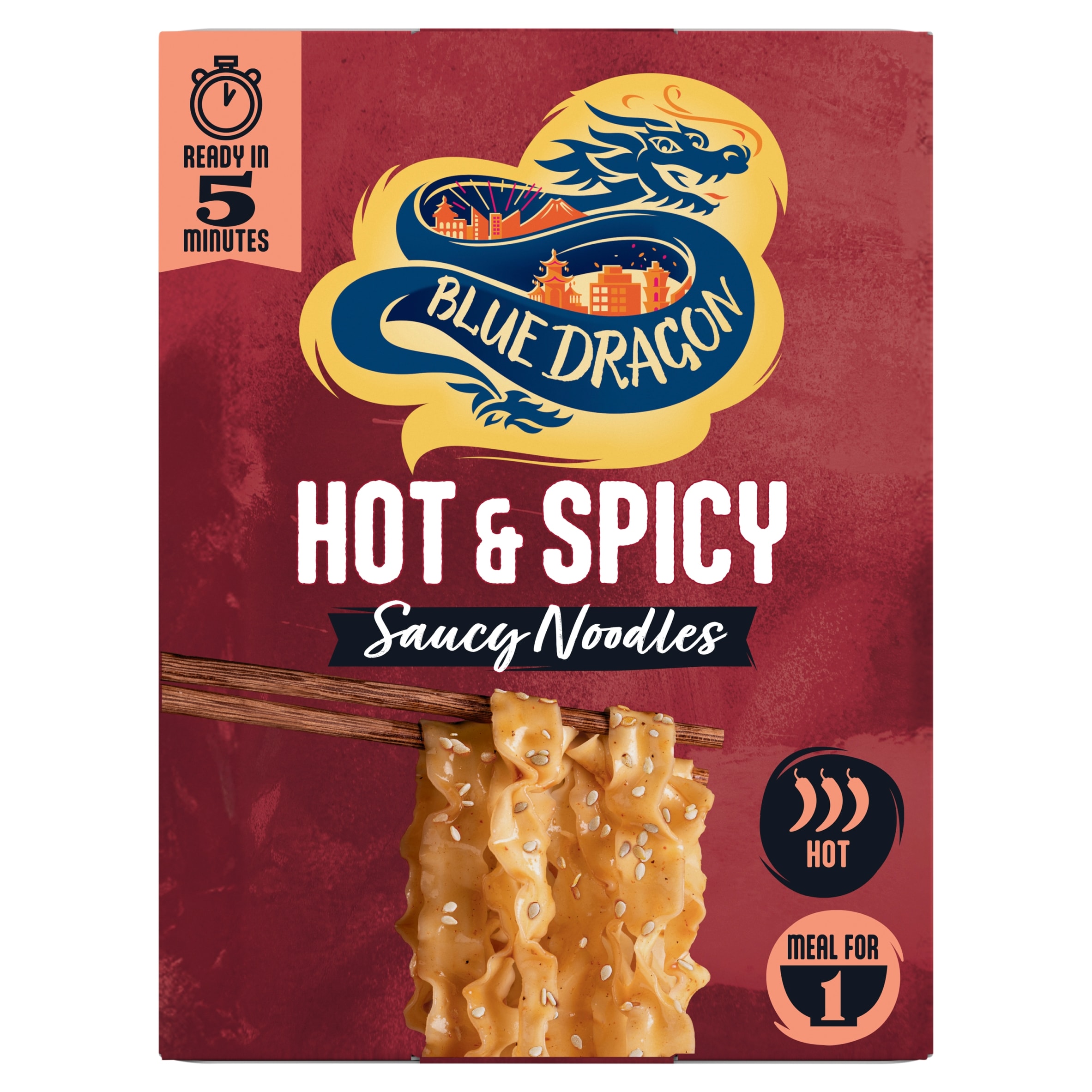 Blue Dragon Hot and Spicy Saucy Noodles 122g