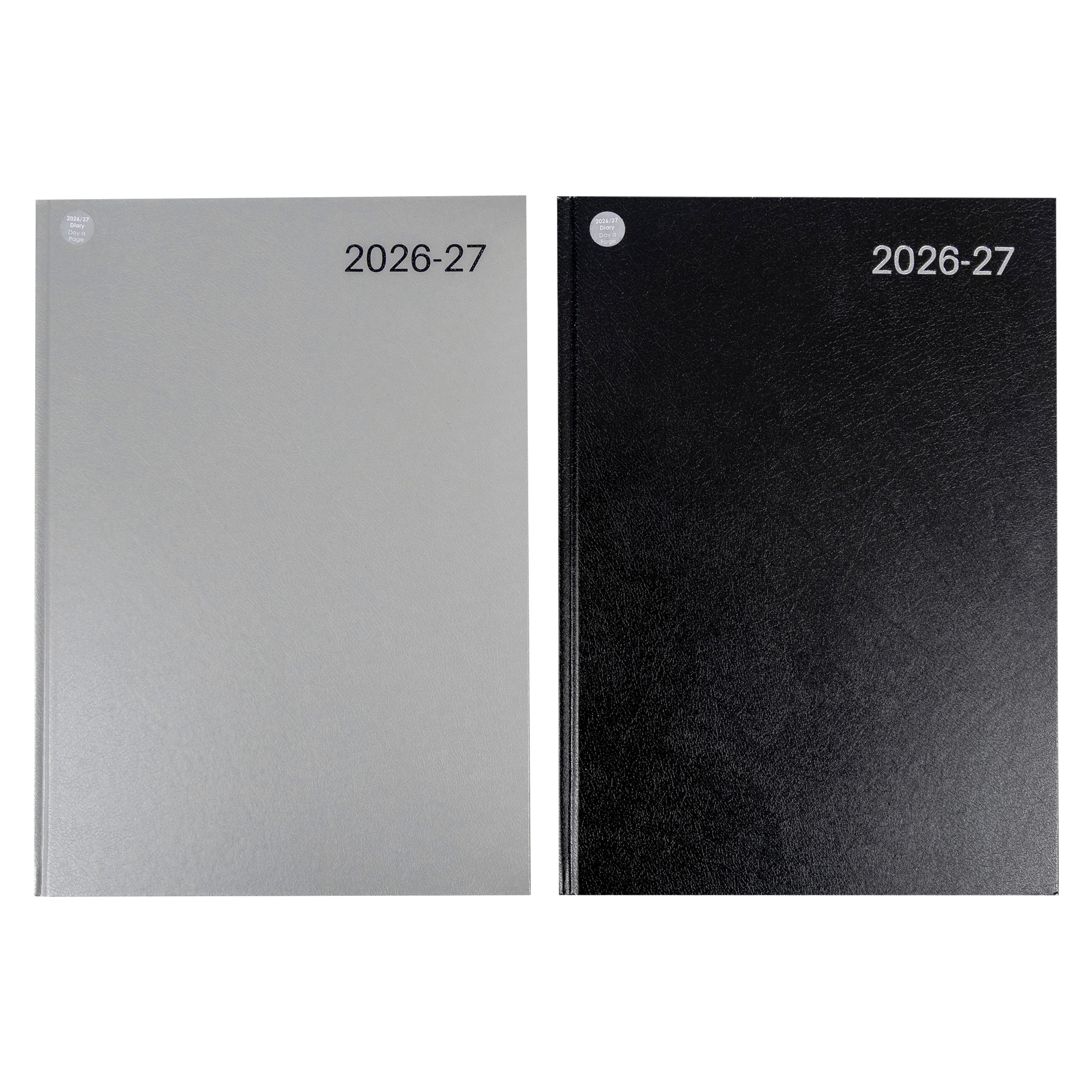 Casebound Diary A4 DTP Assorted Black & Silver