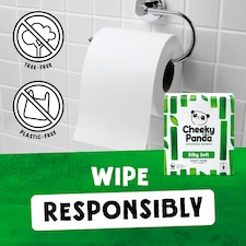Cheeky Panda Silky Soft Bamboo 3ply Toilet Tissue 9 rolls thumbnail 4