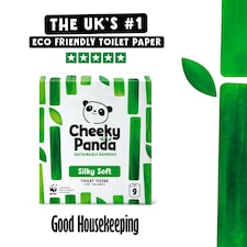Cheeky Panda Silky Soft Bamboo 3ply Toilet Tissue 9 rolls thumbnail 5
