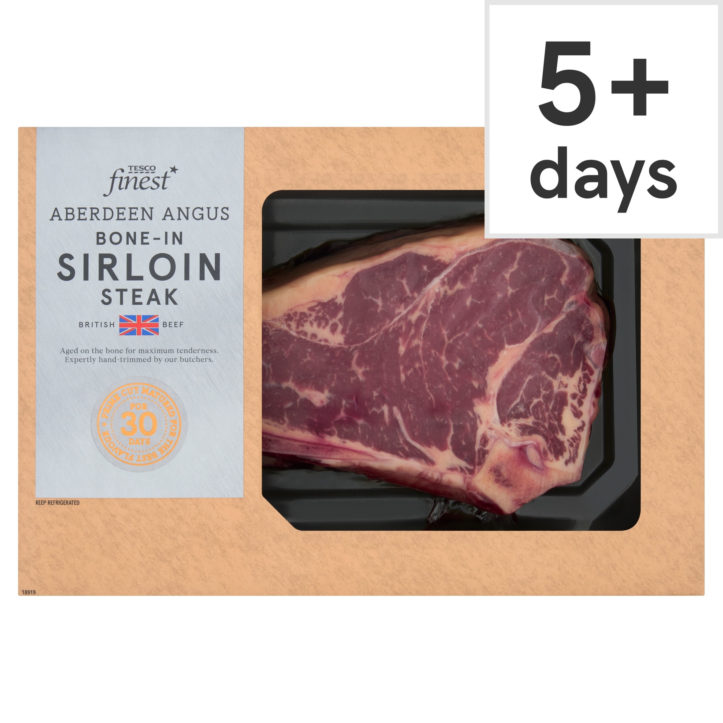 Tesco Finest Aberdeen Angus Bone in Sirloin Steak 600g -800g