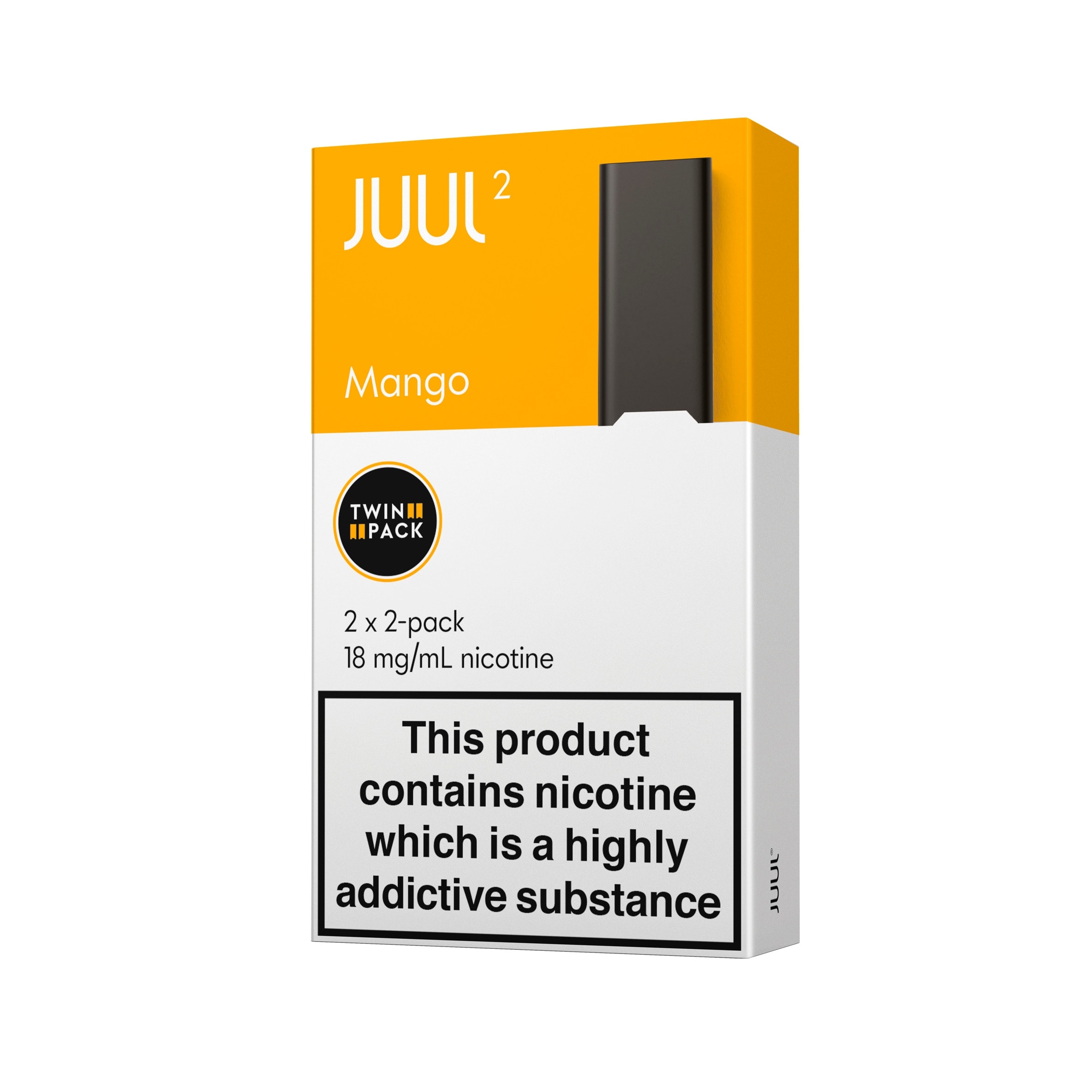 JUUL2pods UK Mango 18mg/mL 2x2x1.2ml thumbnail 2