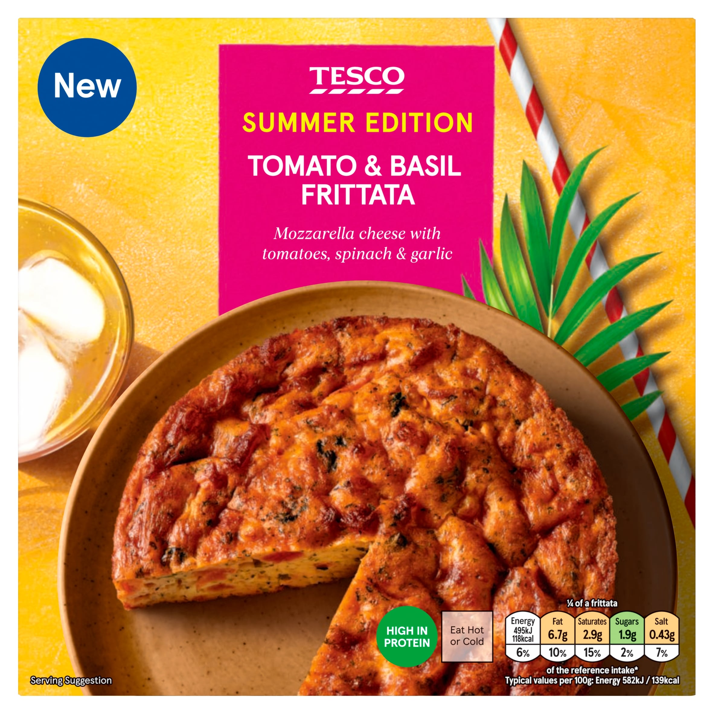 Tesco Tomato and Basil Frittata 340g