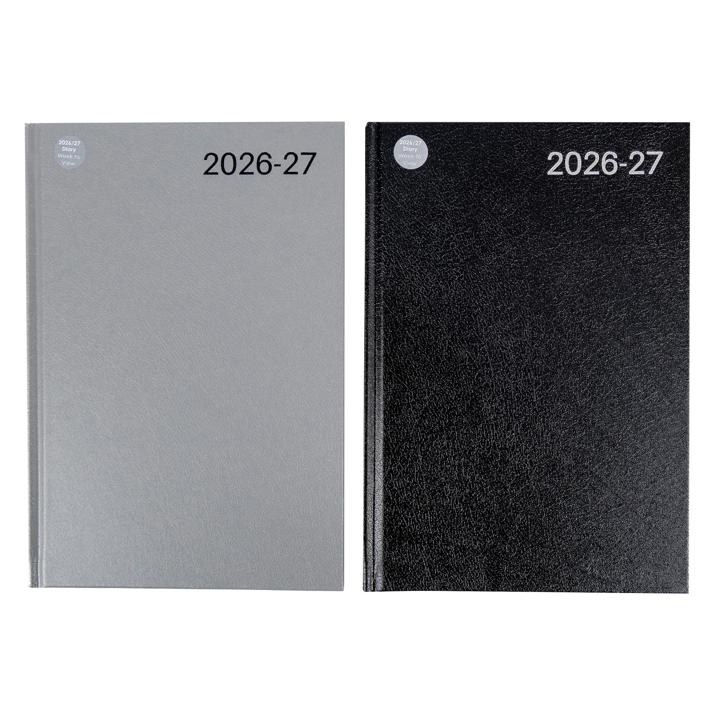 Casebound Diary A5 WTV Assorted Black & Silver
