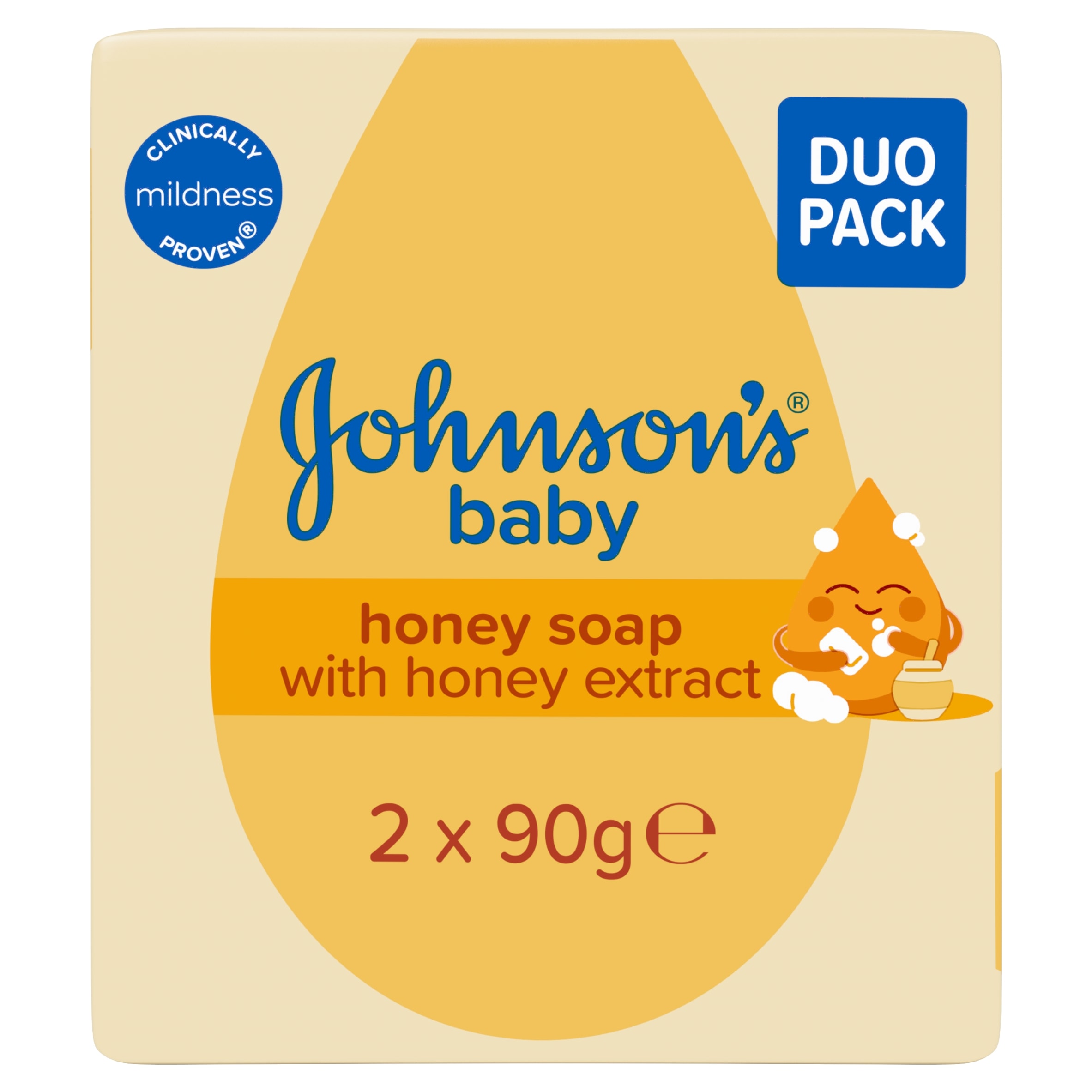 Johnson's Baby Honey Soap Duo Pack 2x90g