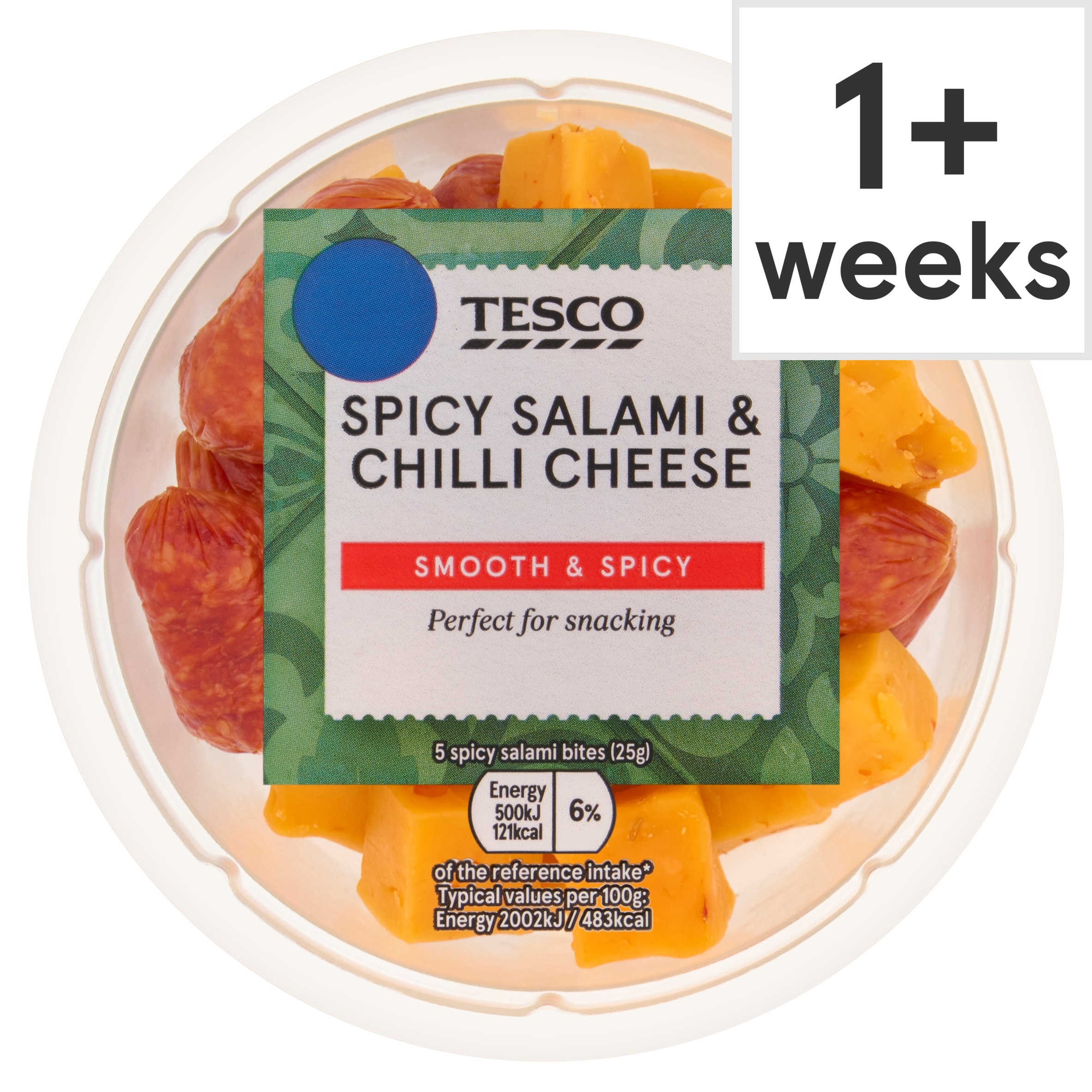 Tesco Spicy Salami & Chilli Cheese Pot 100g