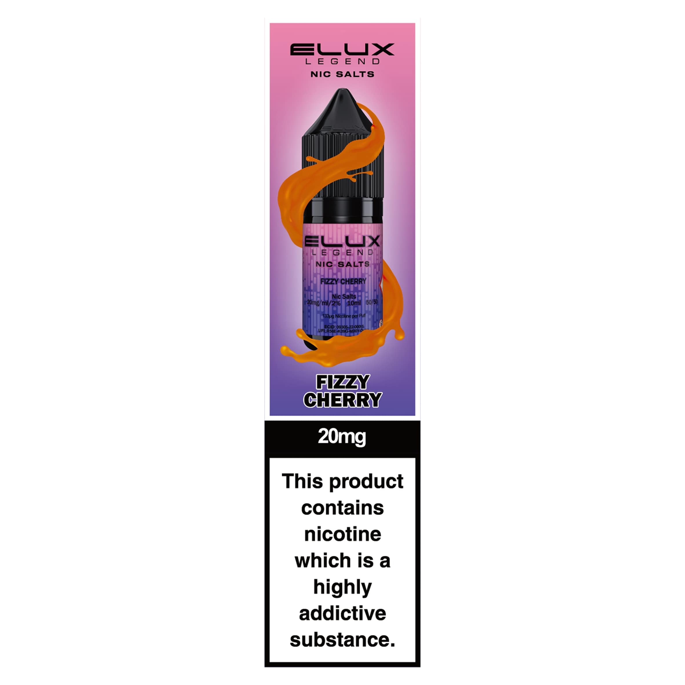 Elux Legend Nic Salts Fizzy Cherry 20mg