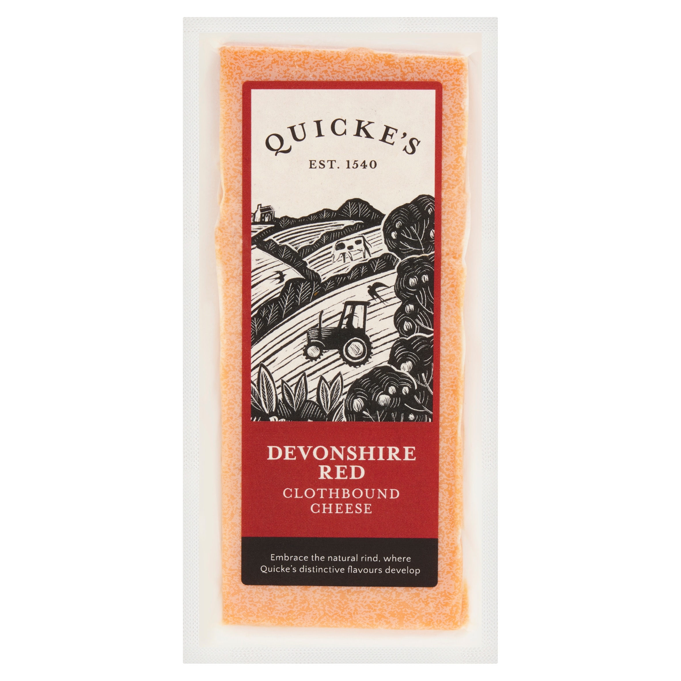 QUICKE'S DEVONSHIRE RED CLOTHBOUND CHEESE 150g