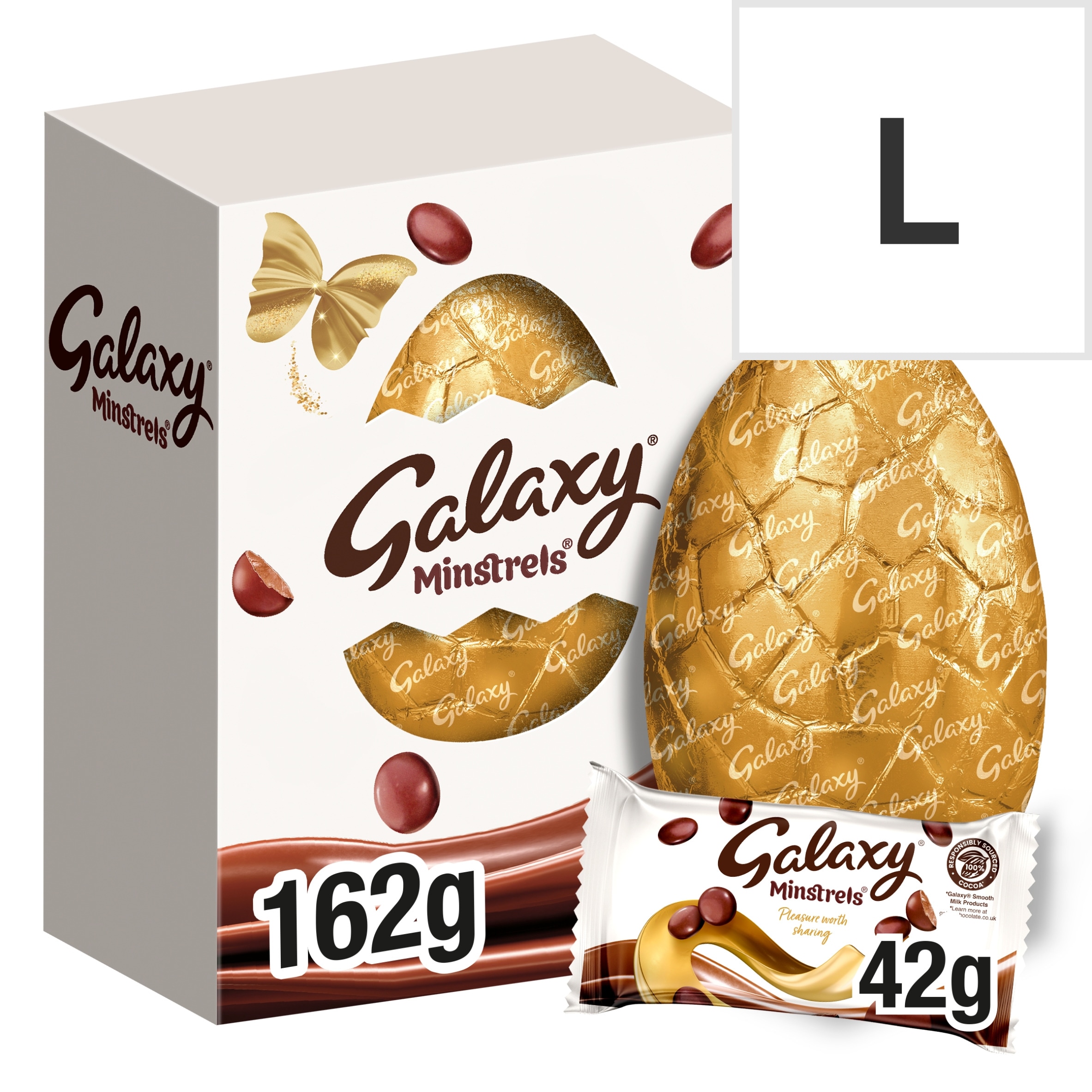 Galaxy Milk Chocolate Minstrels Easter Egg 162g