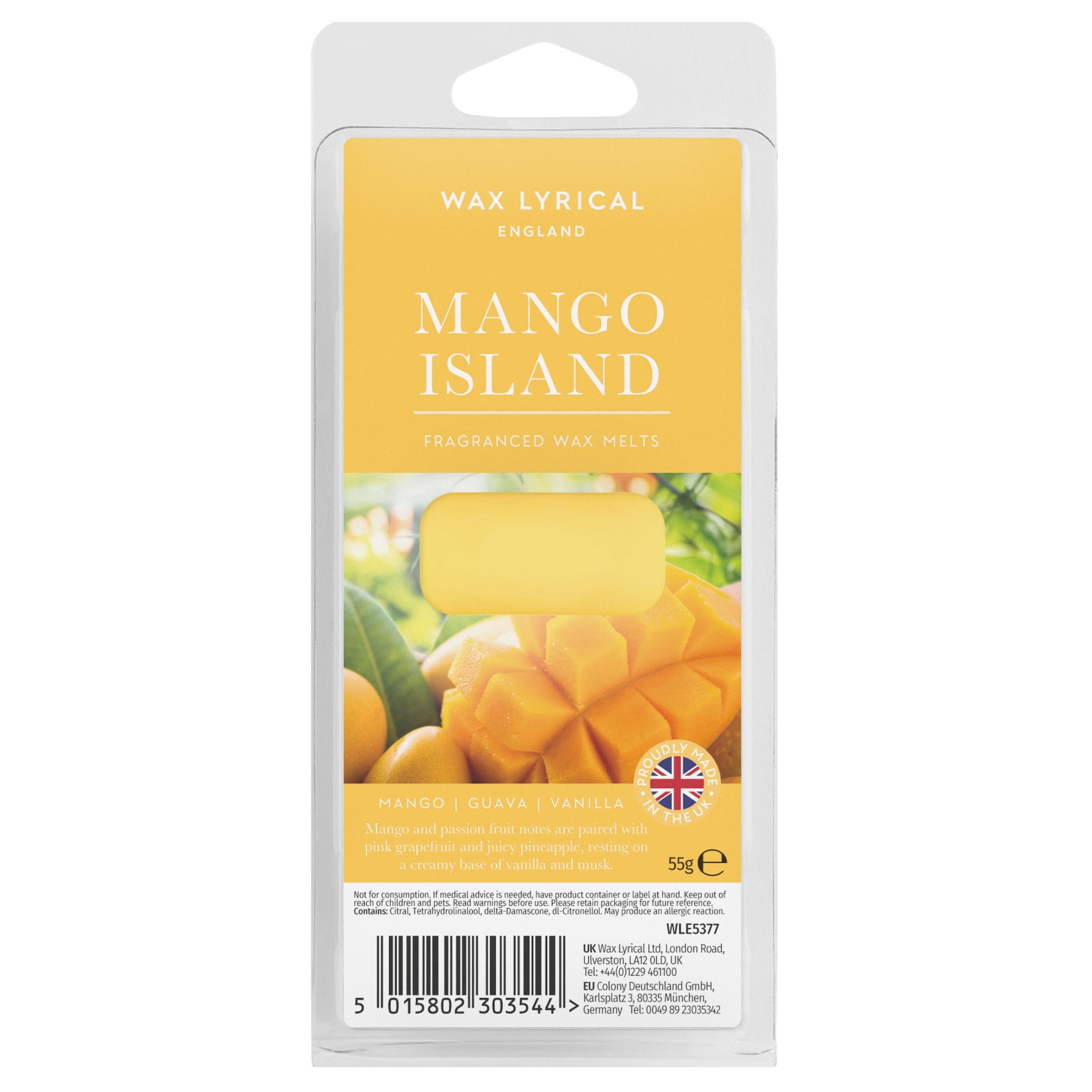 Wax Lyrical England Mango Island Wax Melt 55g
