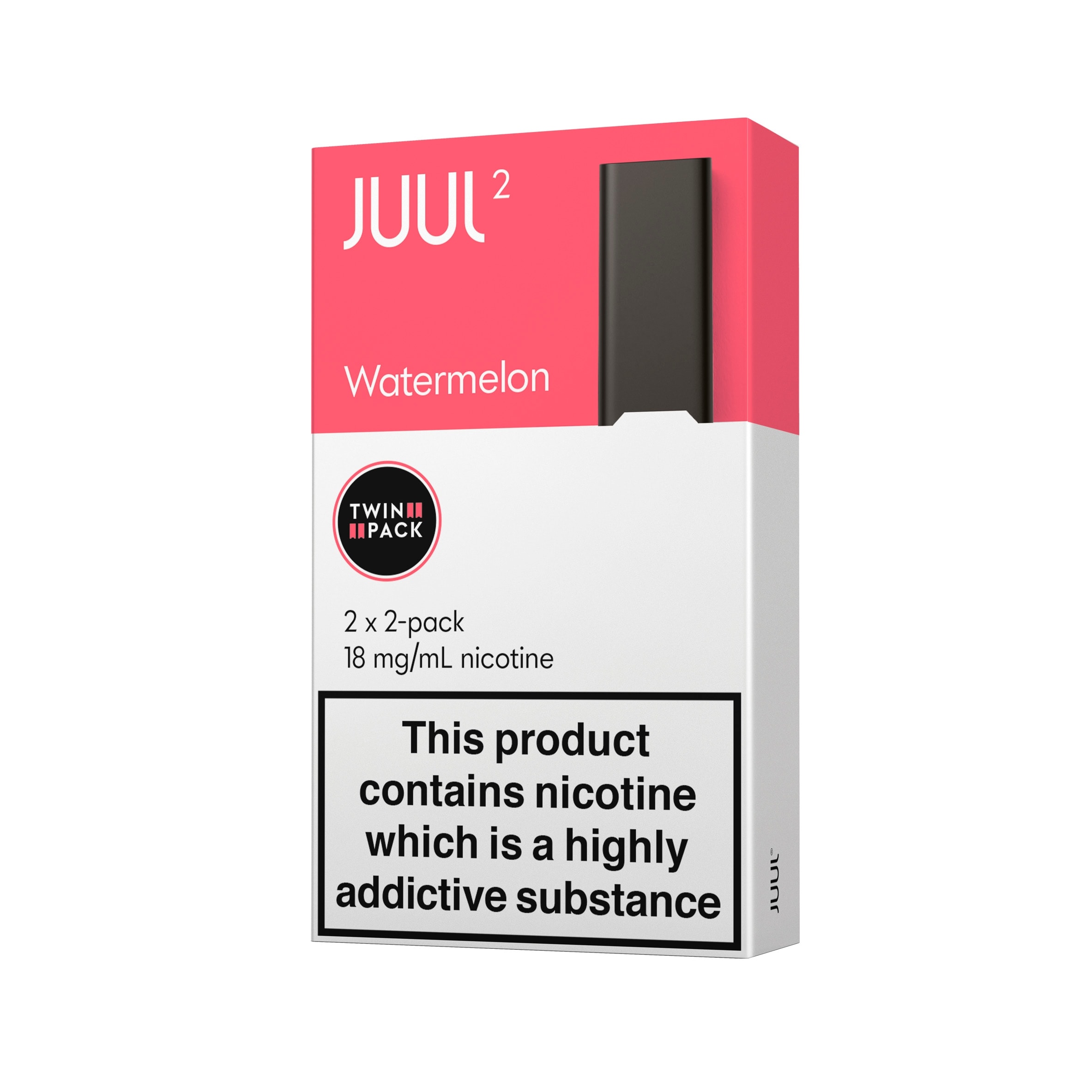 JUUL2pods UK Watermelon 18mg/mL 2x2x1.2ml thumbnail 2