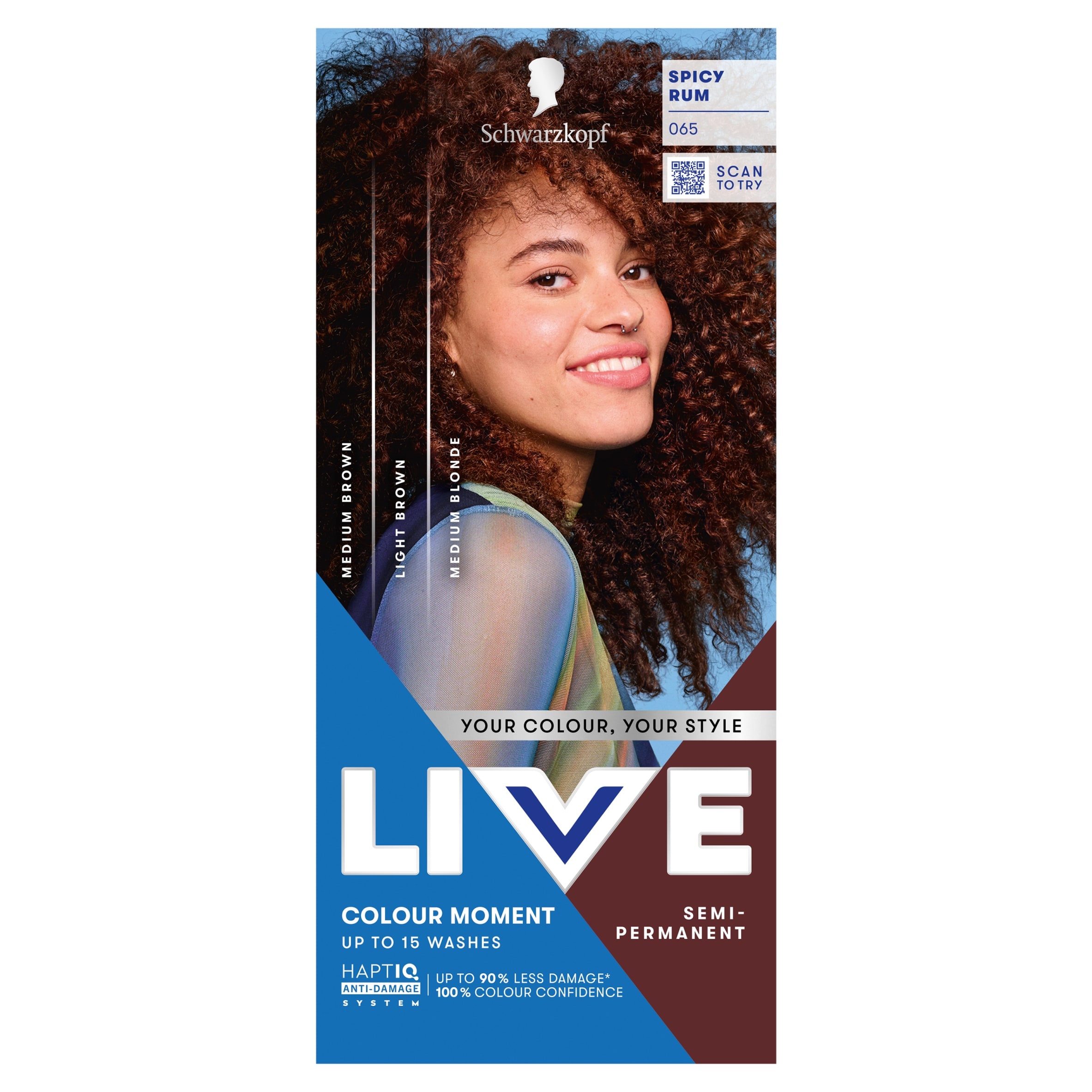 Schwarzkopf LIVE Colour Moment 065 Spicy Rum Semi-Permanent Hair Dye