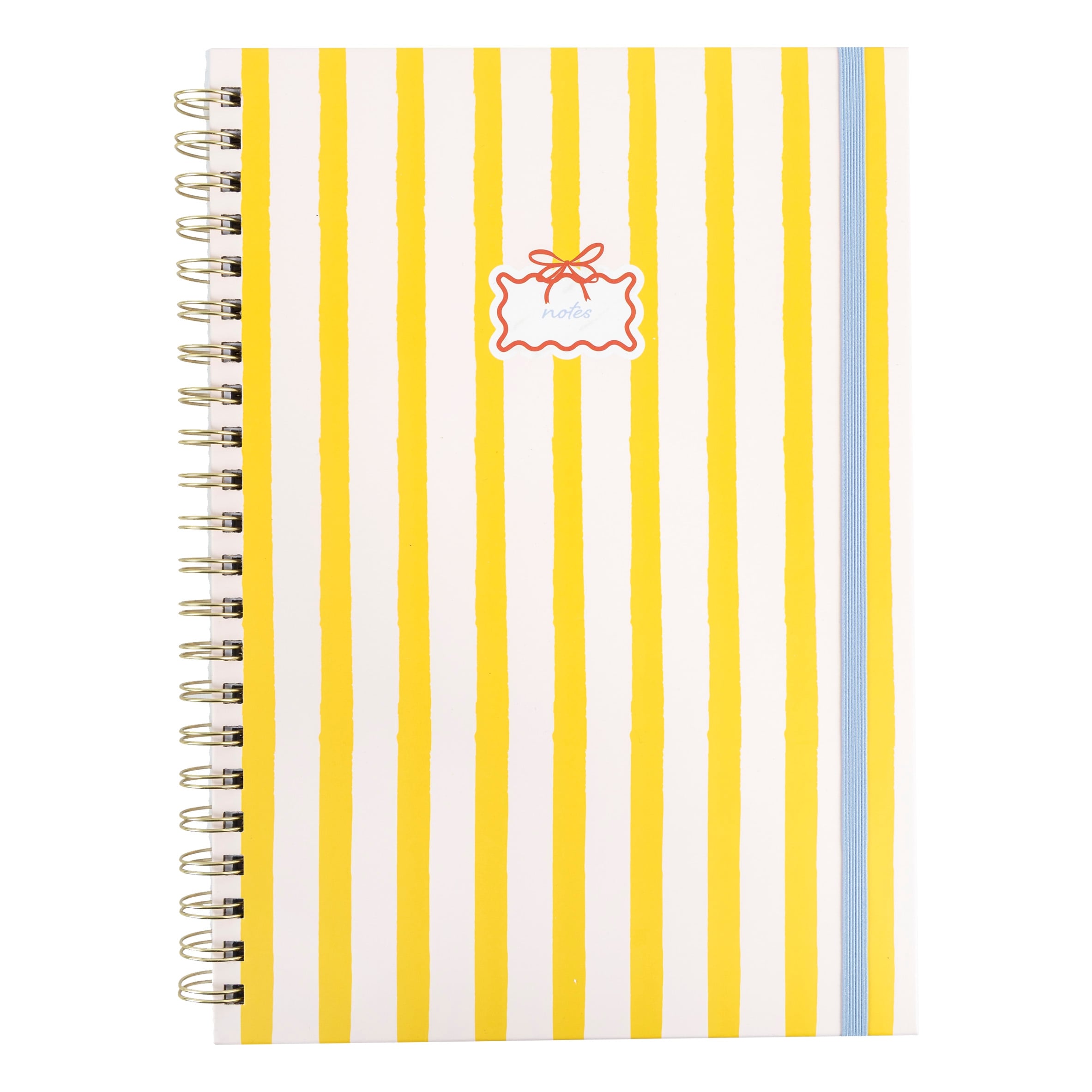 Gingham Bow A4 Wiro Notebook