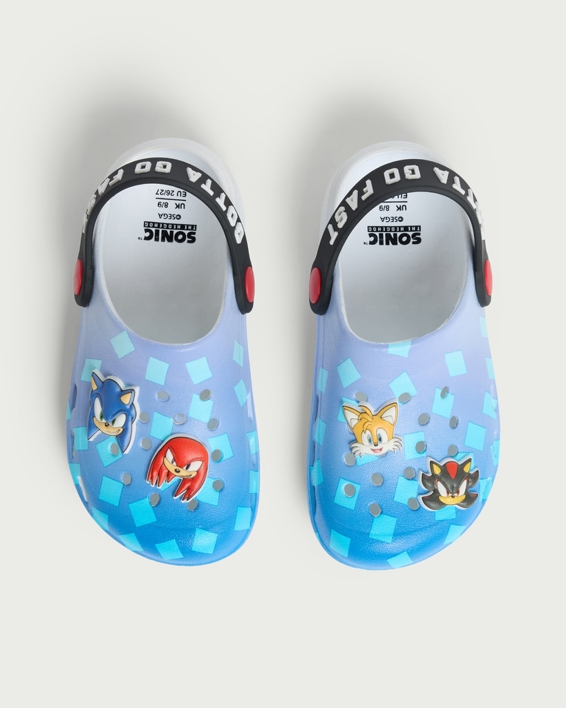 Sonic the Hedgehog Clogs in Blue thumbnail 2