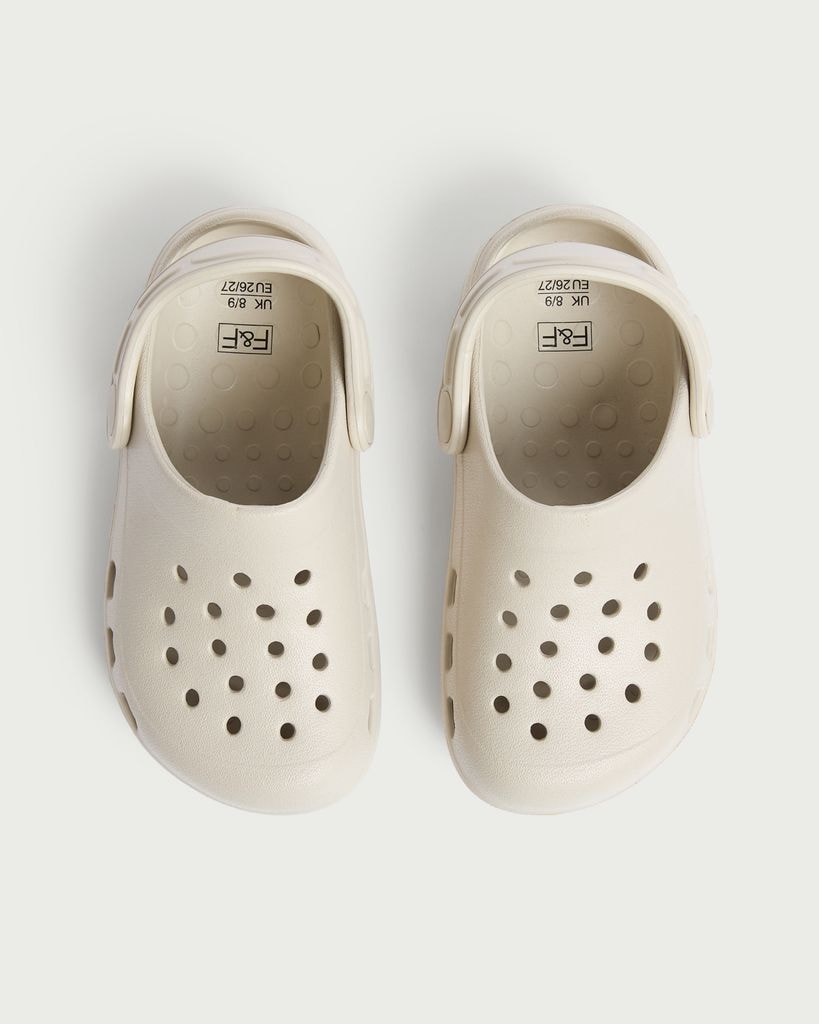 F&F Boys Slip On Clogs in Stone thumbnail 2