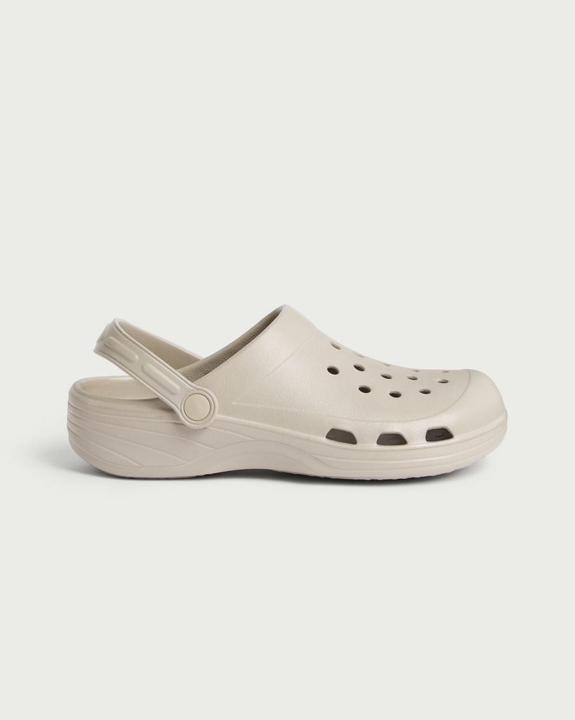 F&F Slip On Clogs in Stone