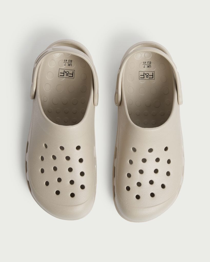 F&F Slip On Clogs in Stone thumbnail 2