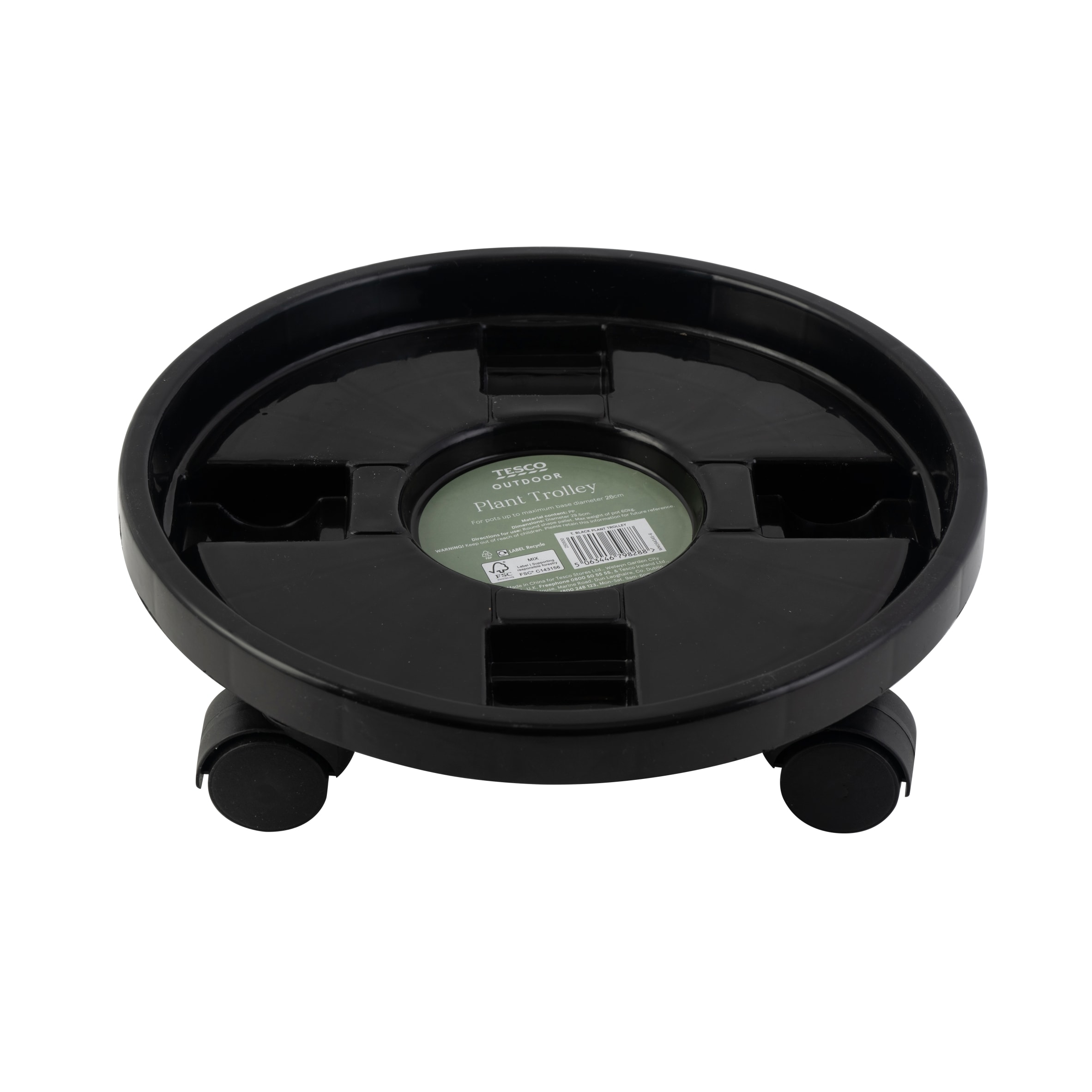 TESCO BLACK PLANT TROLLEY