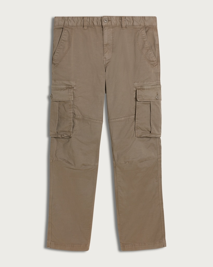 F&F Cotton Rich Cargo Trousers in Stone