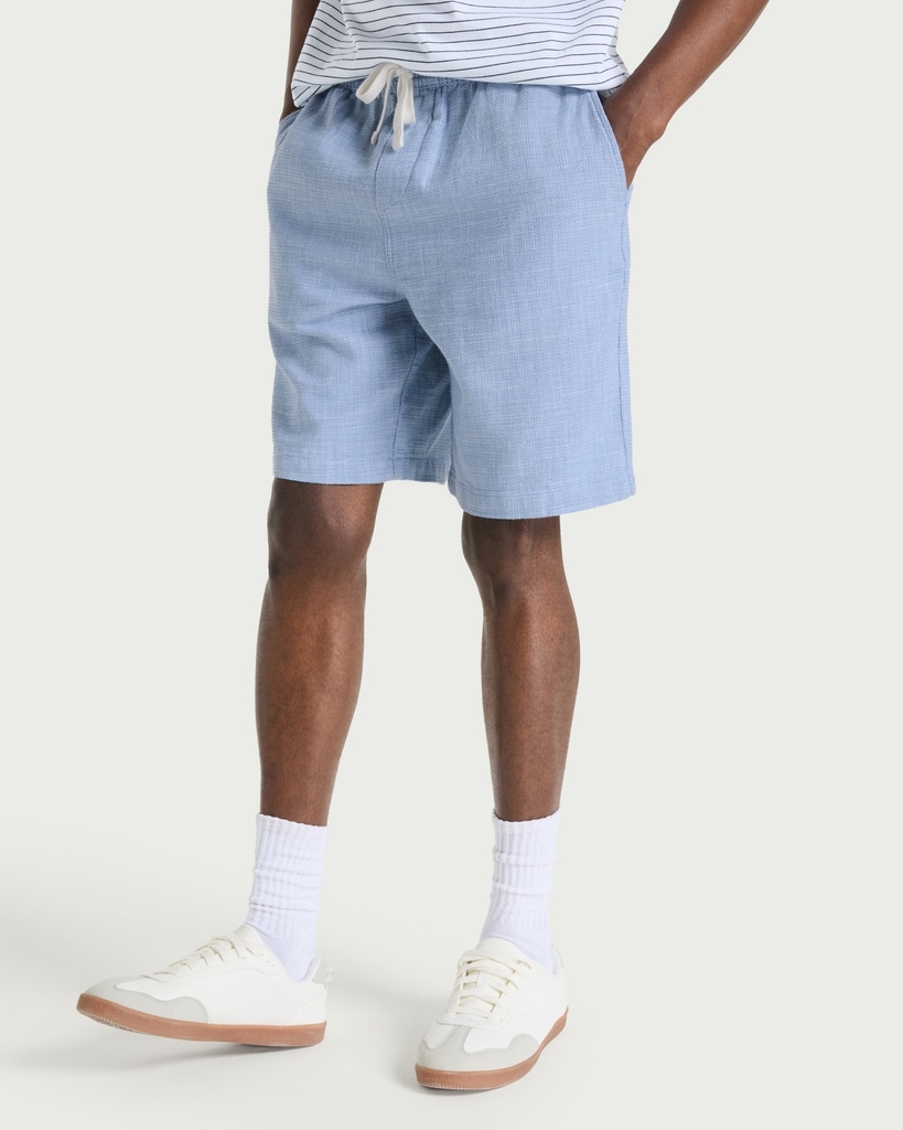 F&F Pure Cotton Drawstring Shorts in Navy