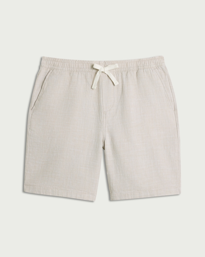 F&F Pure Cotton Drawstring Shorts in Cream thumbnail 4