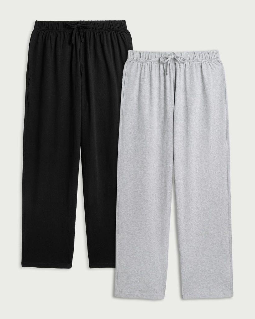 F&F 2-Pack Cotton Rich Pyjama Bottoms in Multi