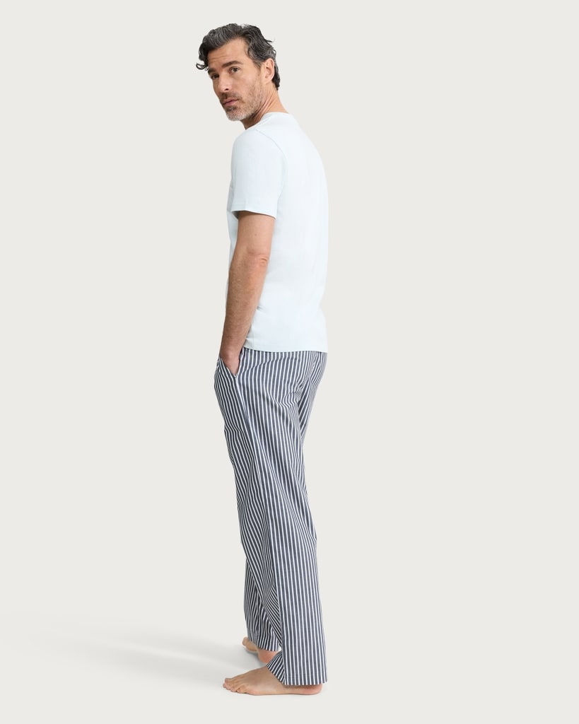 F&F Pure Cotton Striped Pyjama Set in Multi thumbnail 3