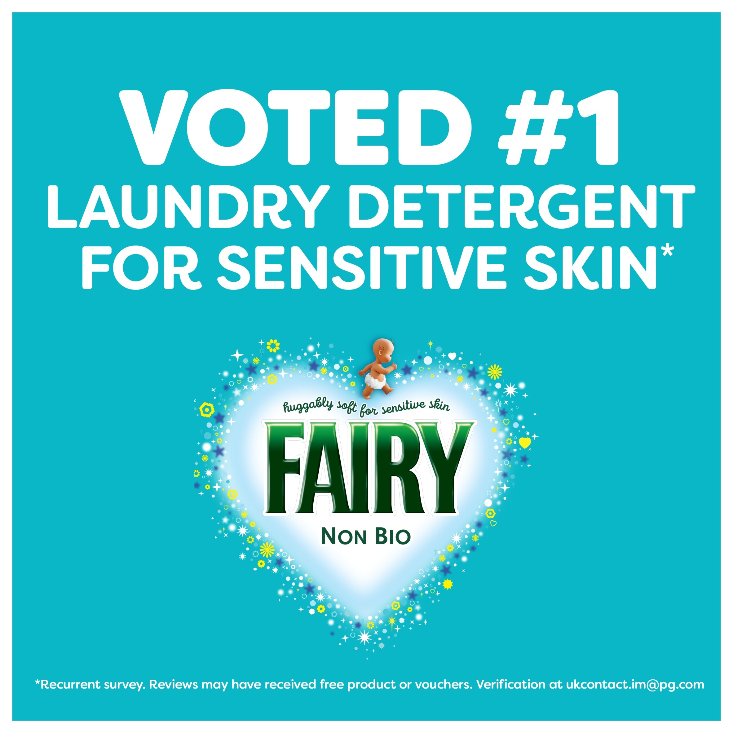 Fairy Non Bio Washing Powder 65 Washes 3250g thumbnail 3