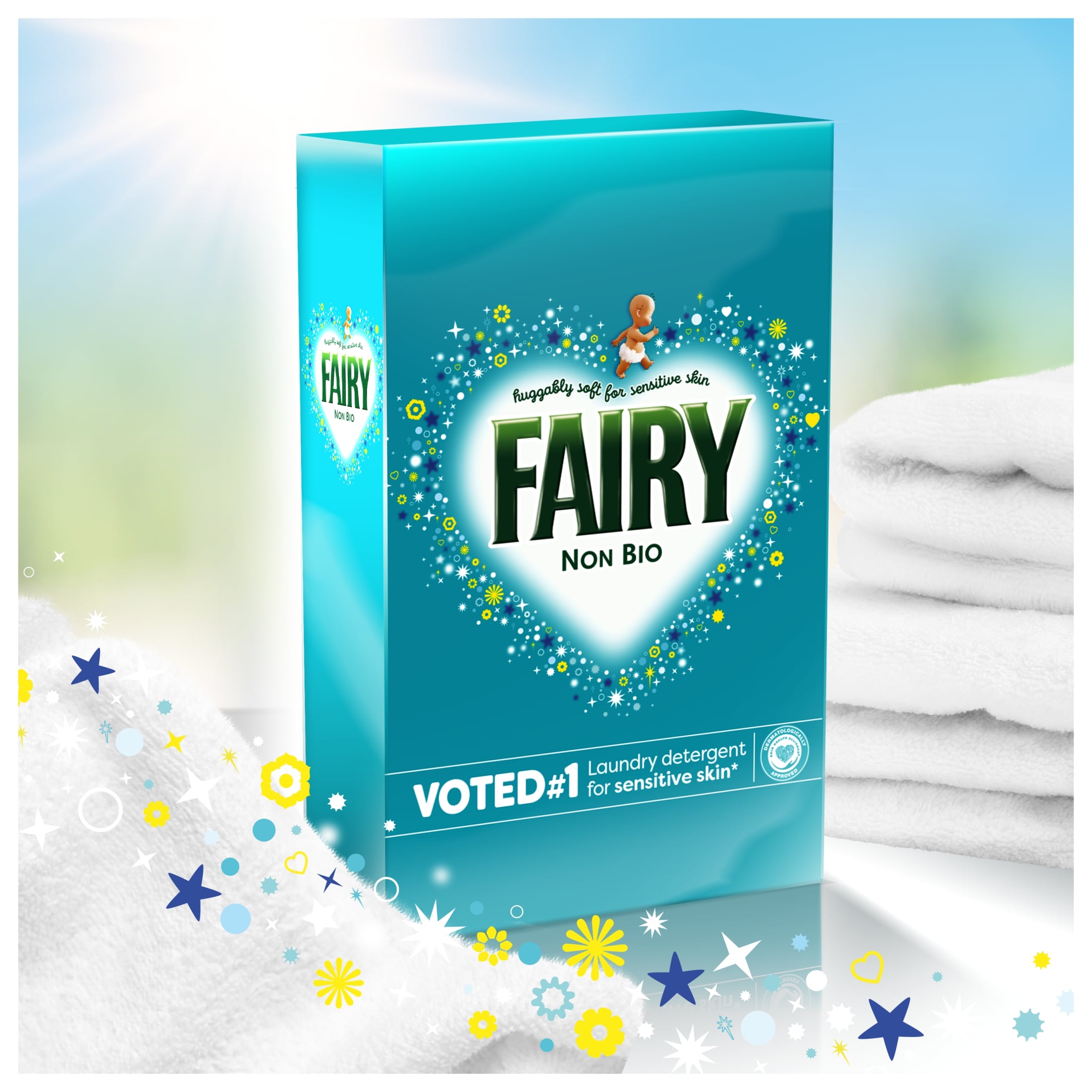 Fairy Non Bio Washing Powder 65 Washes 3250g thumbnail 5