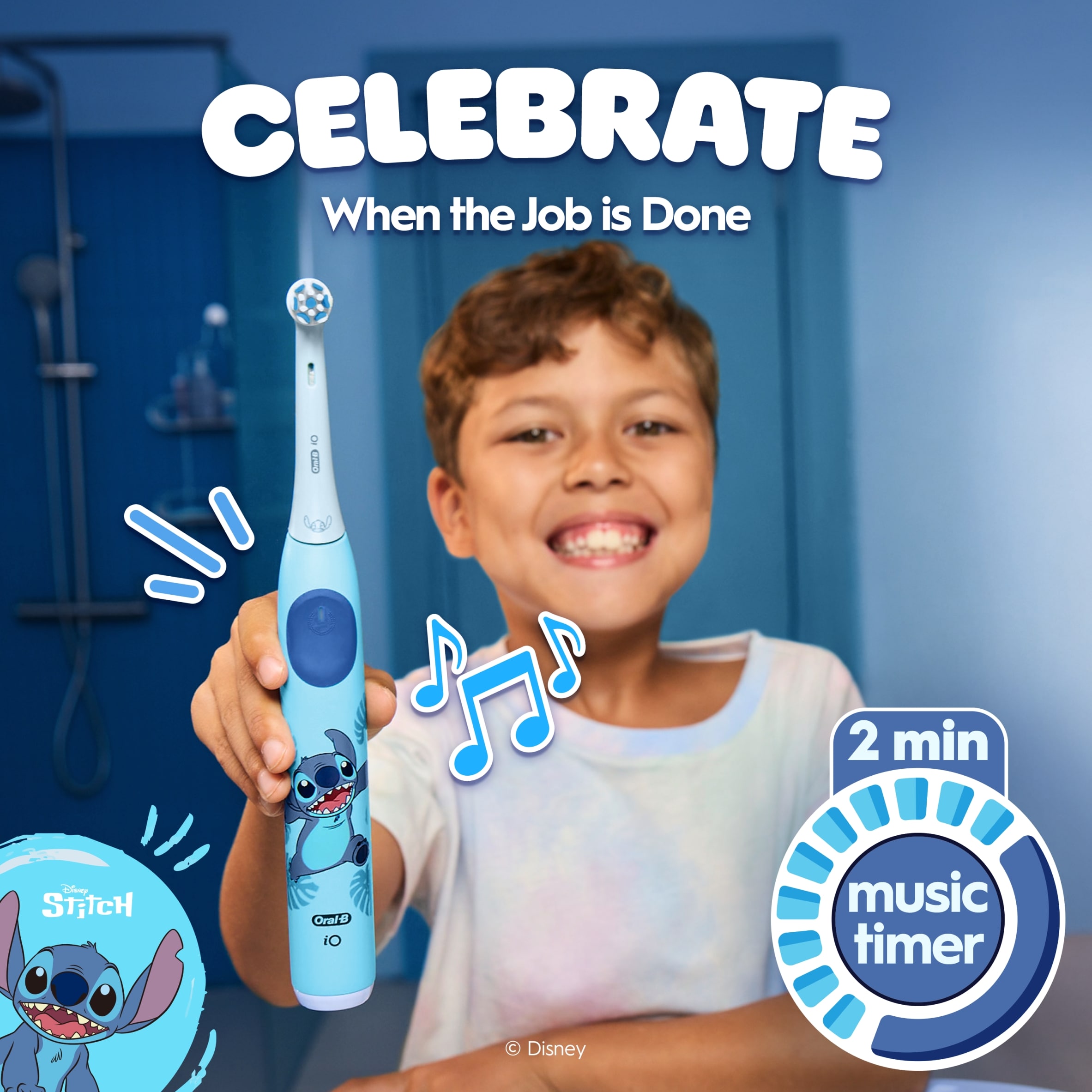 Oral-B iO2 Kids Disney Stitch Edition Electric Toothbrush thumbnail 5
