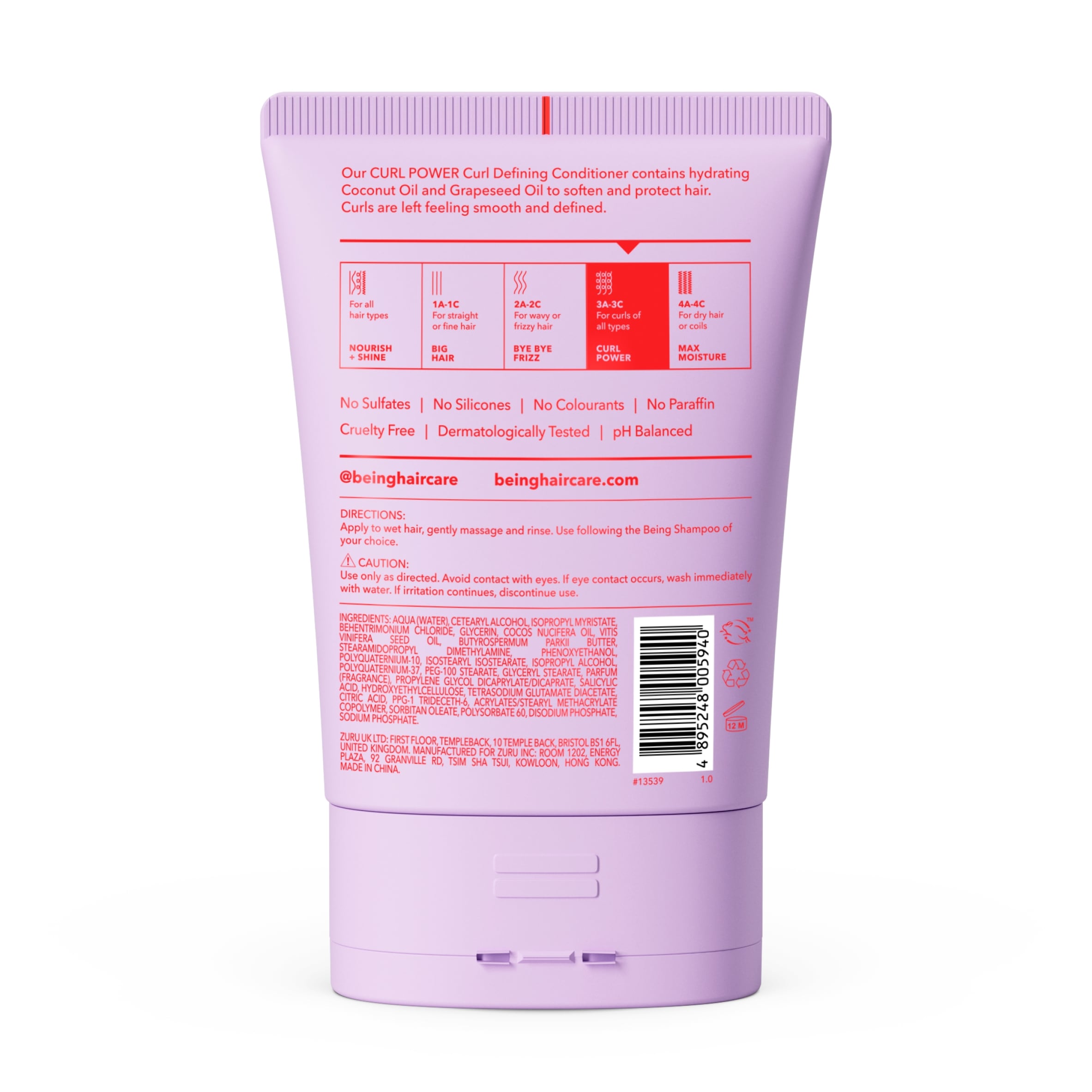 BEING CONDITIONER Curl Power 354ML thumbnail 2
