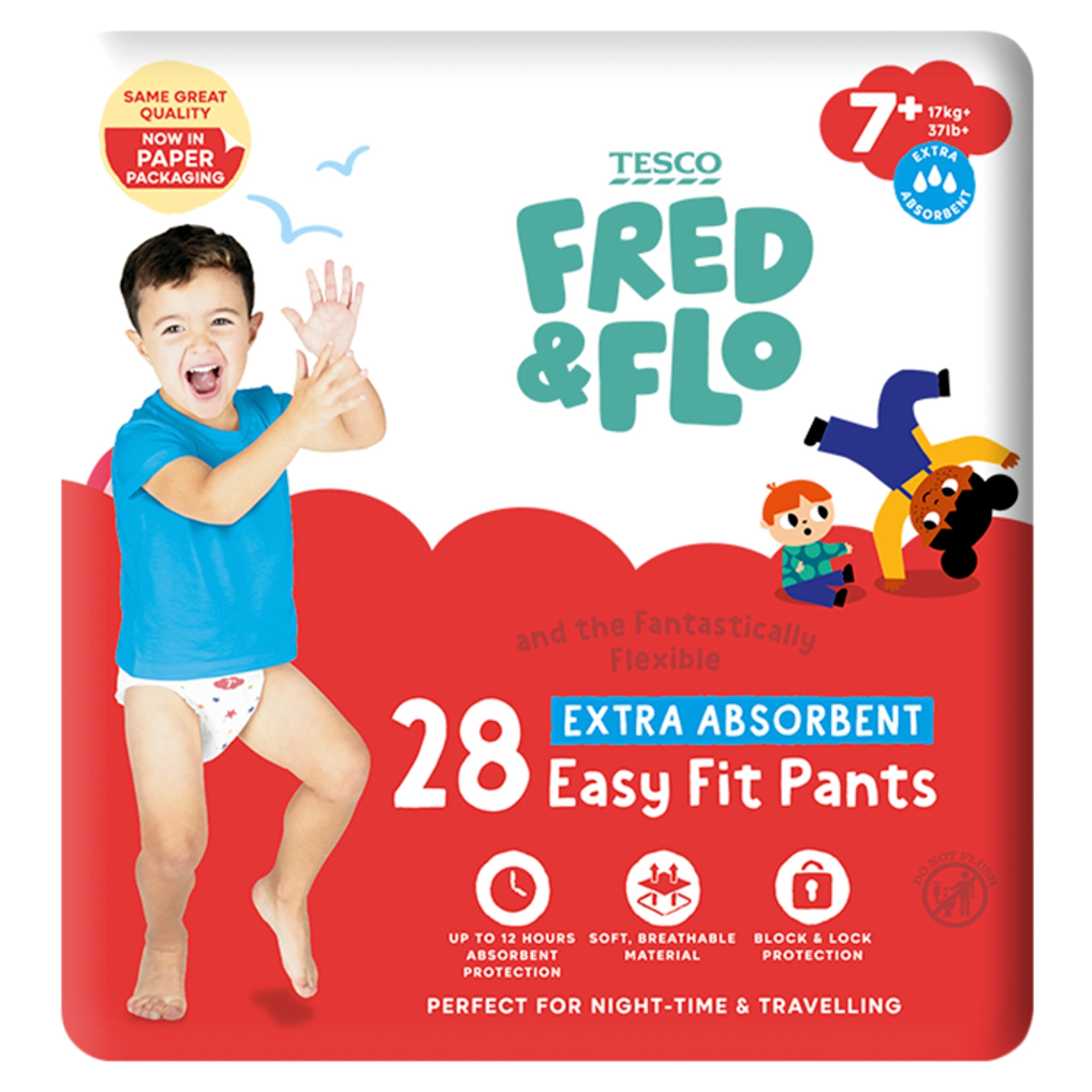 Fred & Flo Easy Fit Pants Size 7+ 28 Pack