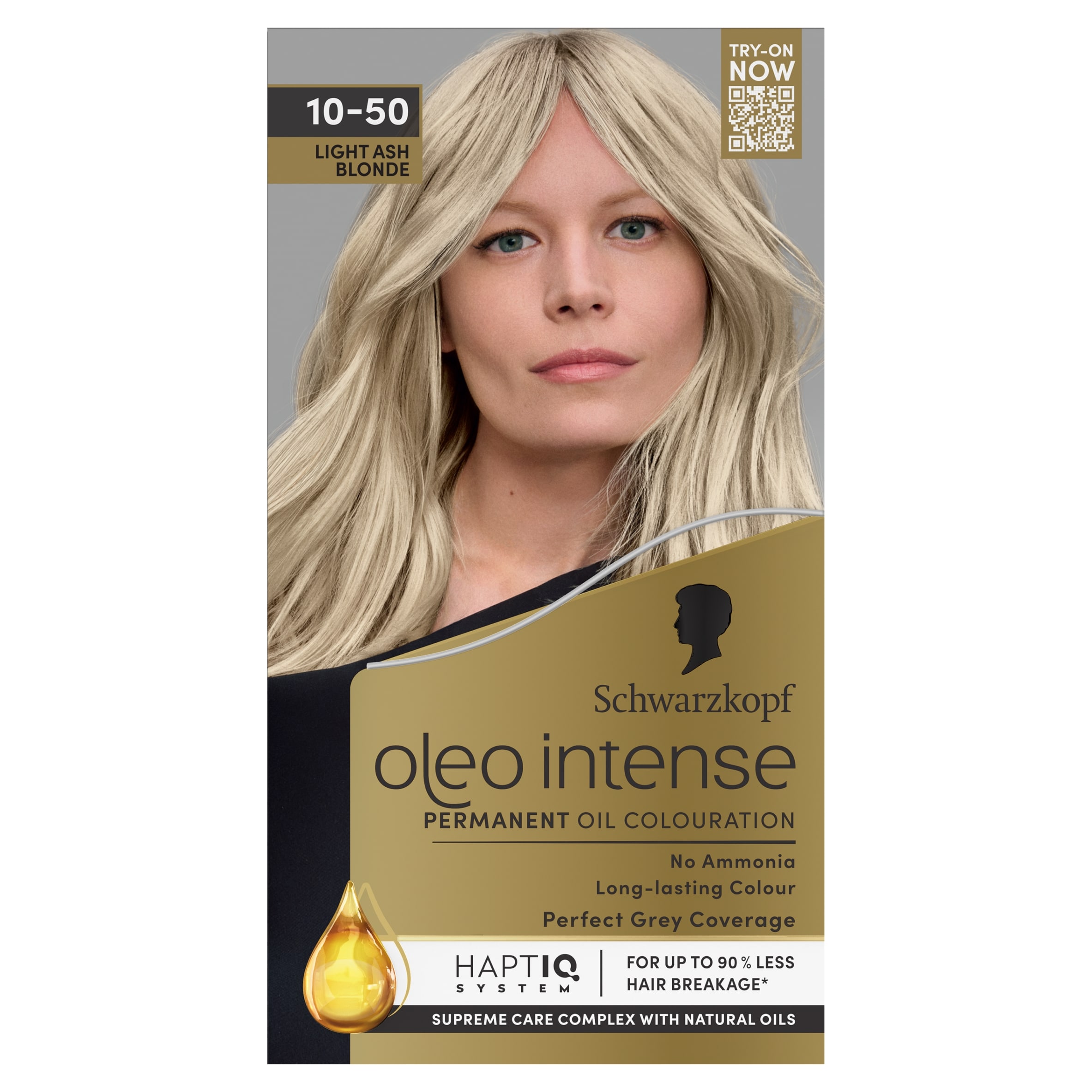 Schwarzkopf Oleo Intense Light Ash Blonde 10-50 Permanent Hair Dye