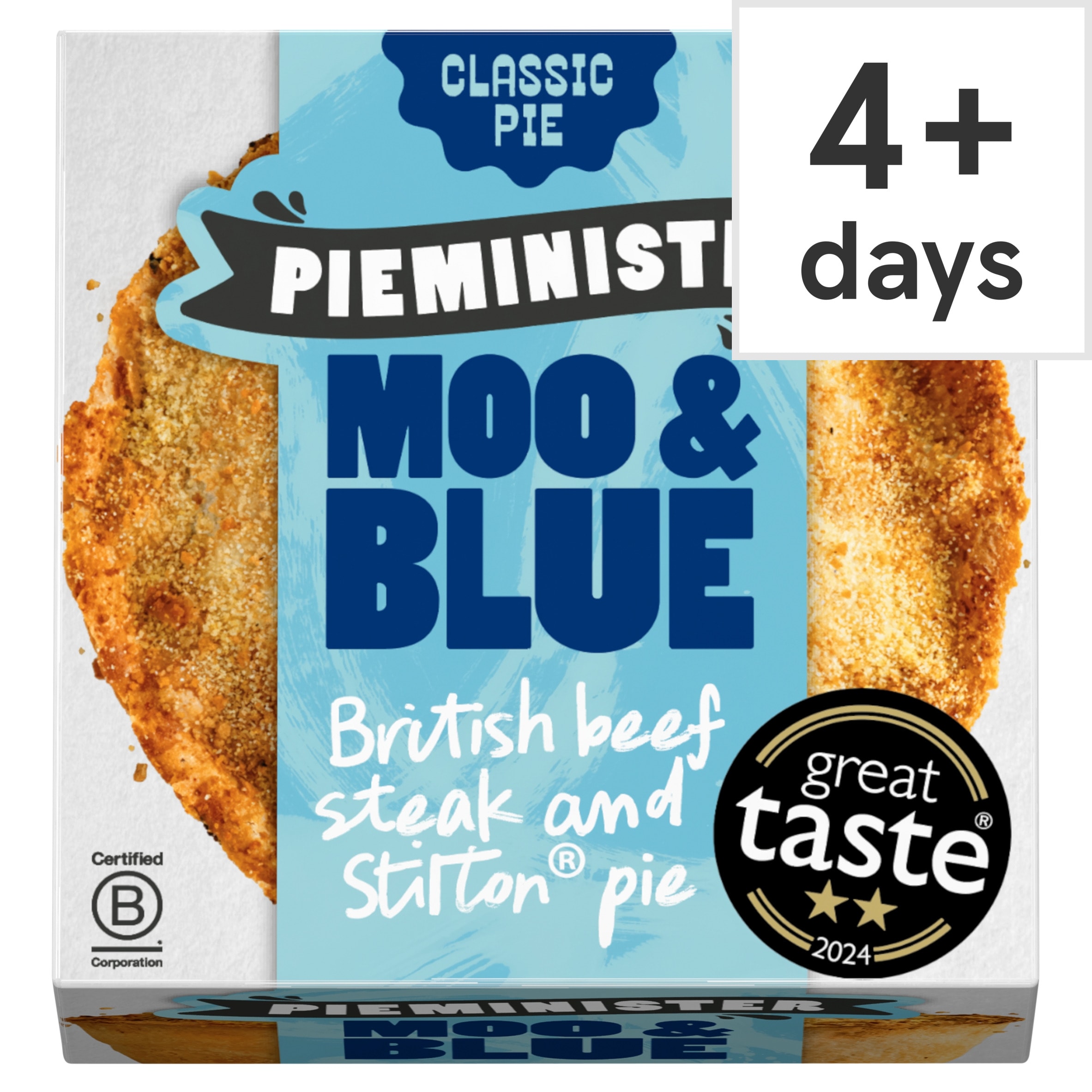 Pieminister Moo & Blue Pie with British Beef Steak & Stilton 255g