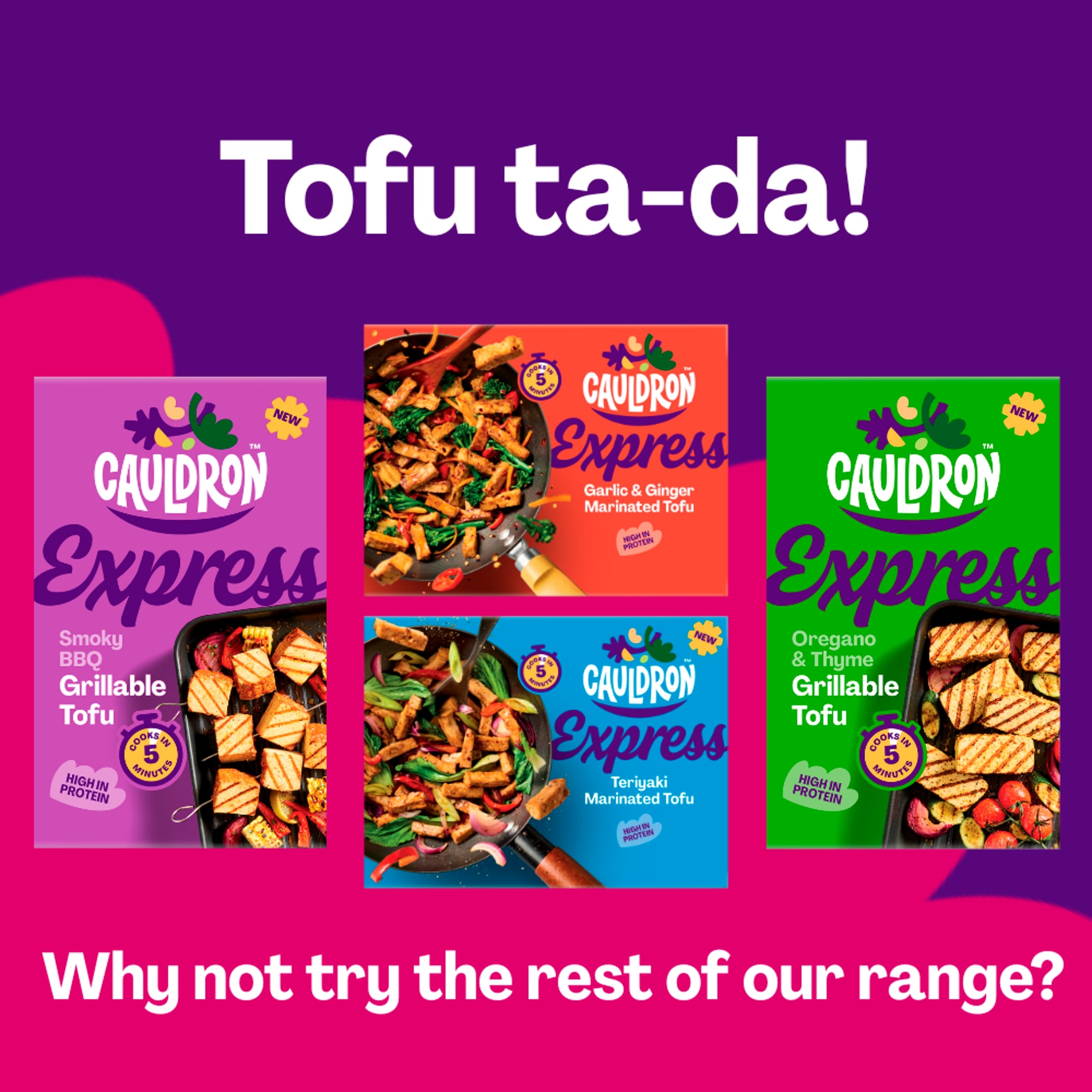 Cauldron Express Teriyaki Organic Tofu Pieces 160g thumbnail 3