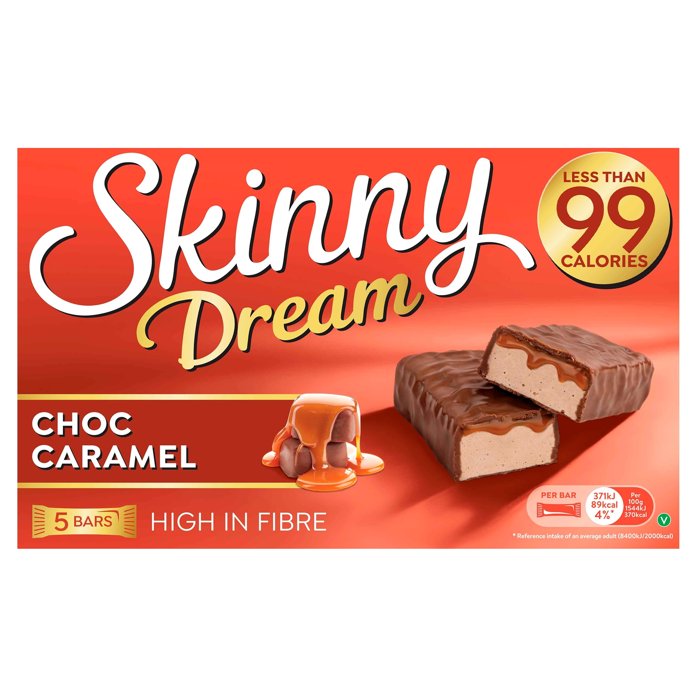 Skinny Dream Choc Caramel 5x24g