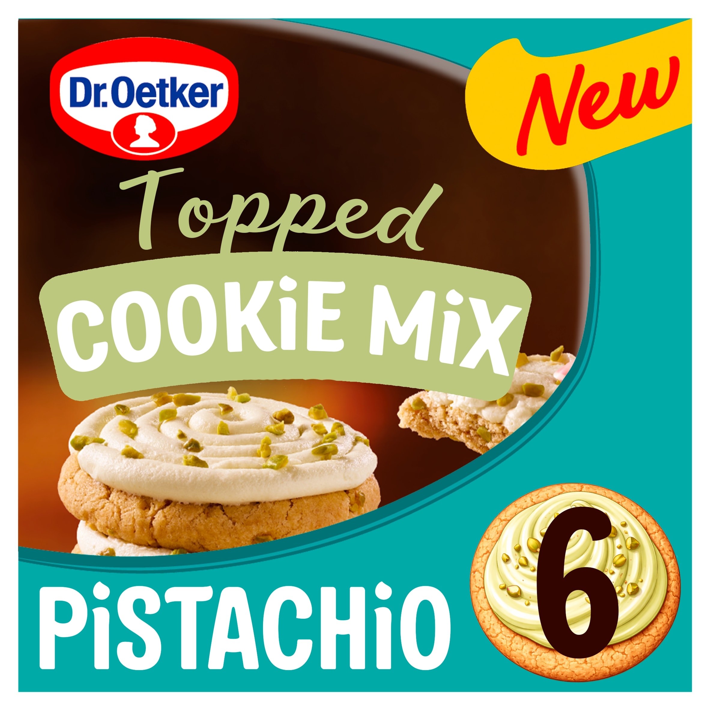 Dr. Oetker Topped Cookie Mix Pistachio 325g