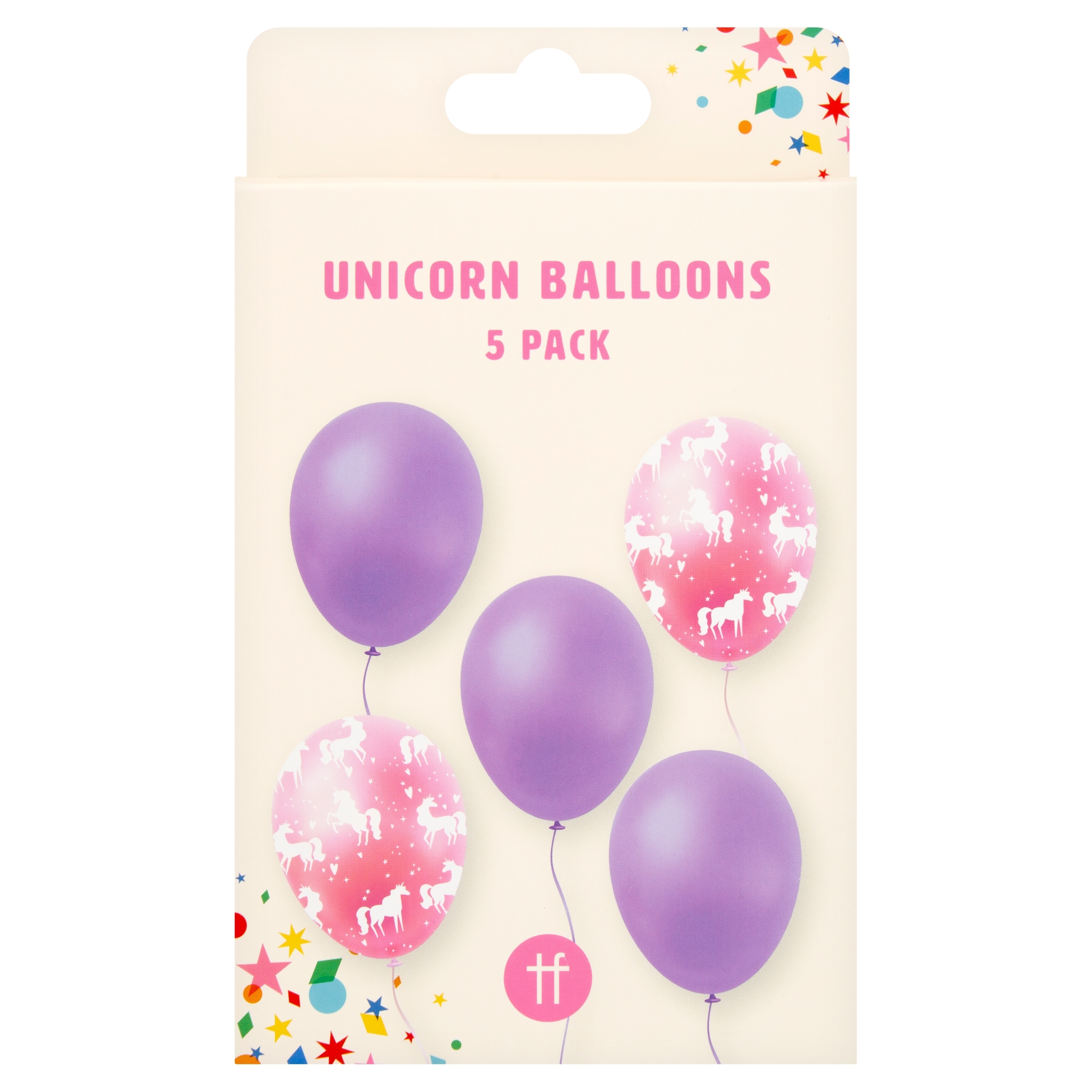 Table Fun Unicorn Balloons 5 Pack
