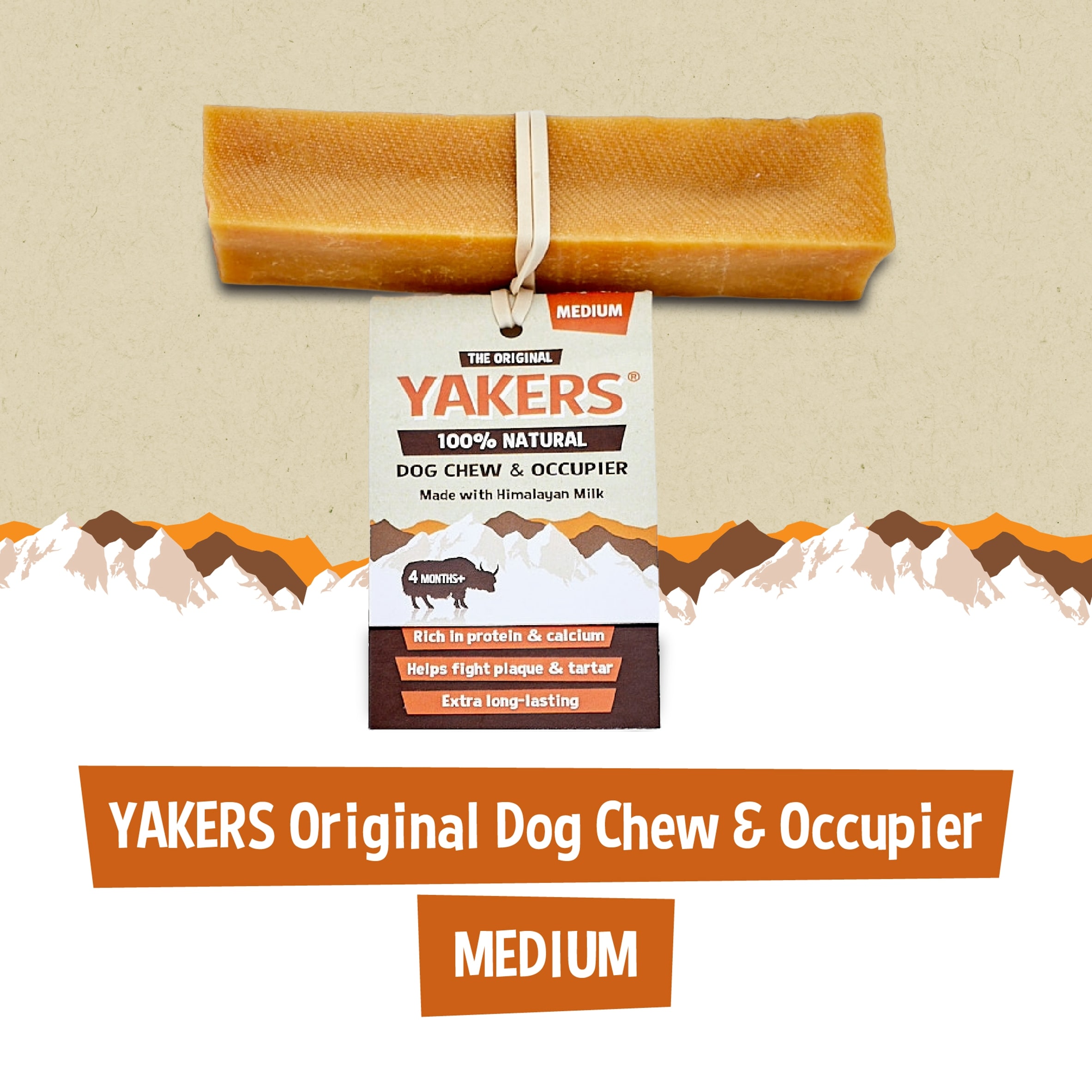 Yakers The Original 100% Natural Dog Chew & Occupier Medium thumbnail 2