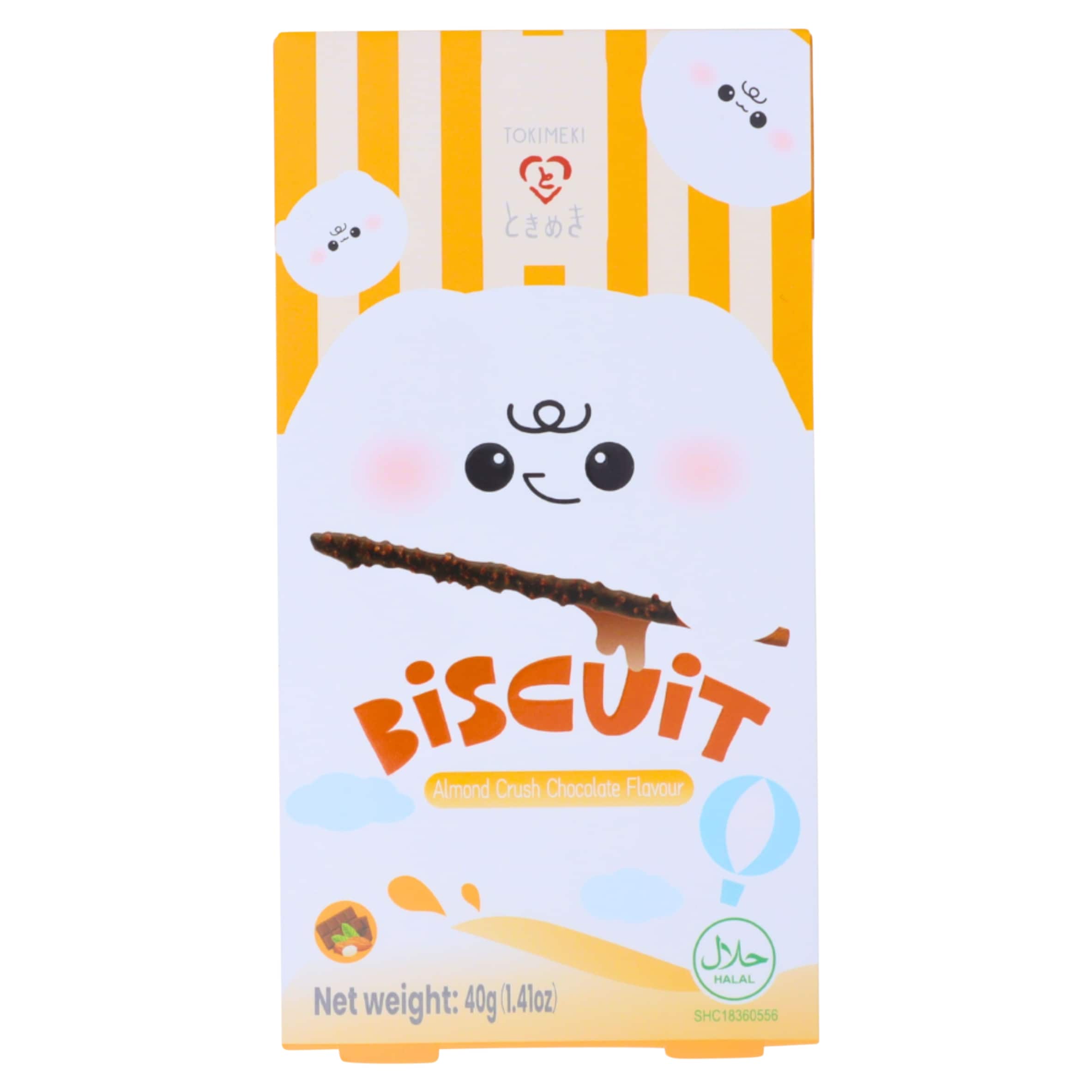 Tokimeki Biscuit Stick Almond Crush Chocolate Flavour 40g