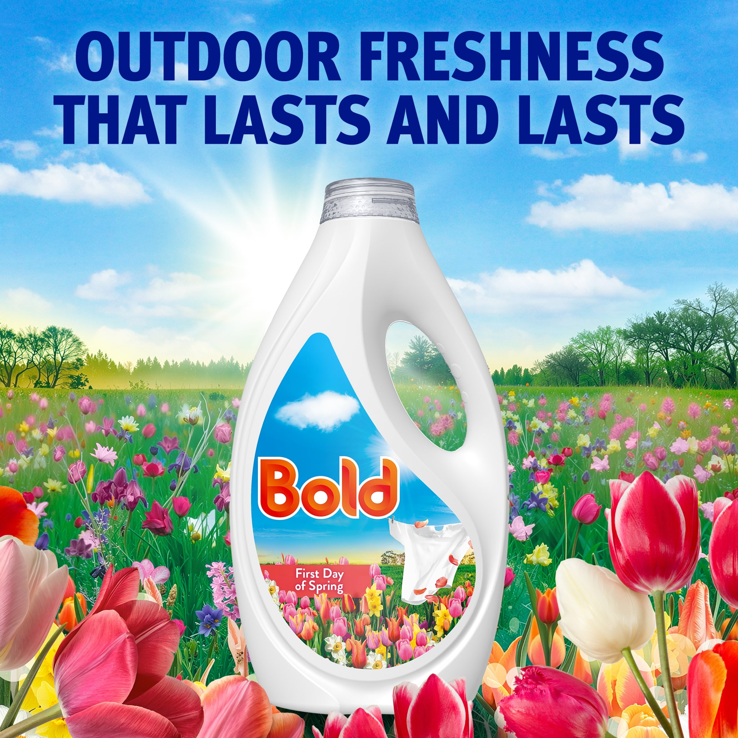 Bold Washing Liquid First Day of Spring 63 Washes 1953ml thumbnail 5