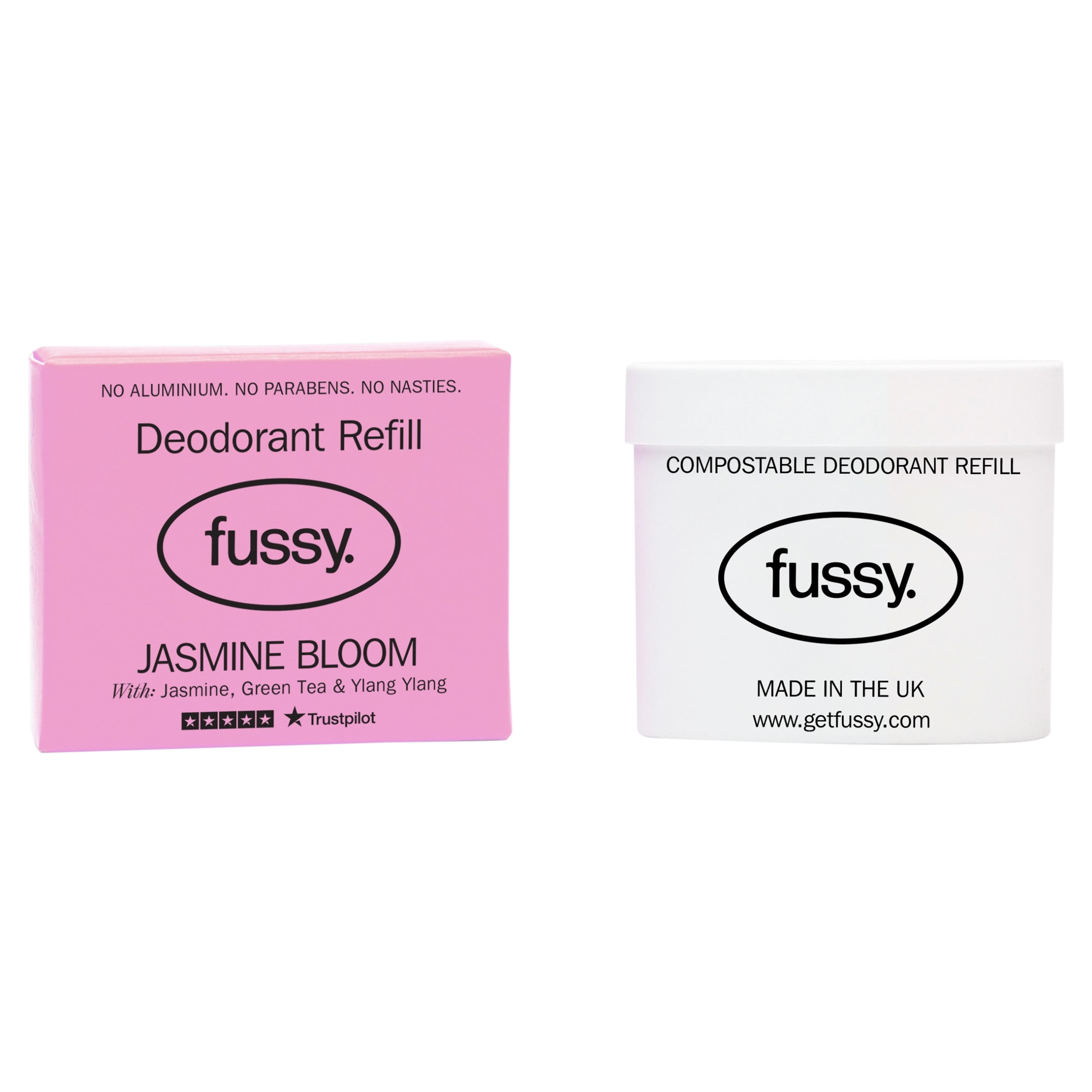 Fussy Natural Deodorant Refill Jasmine Bloom 40g thumbnail 2