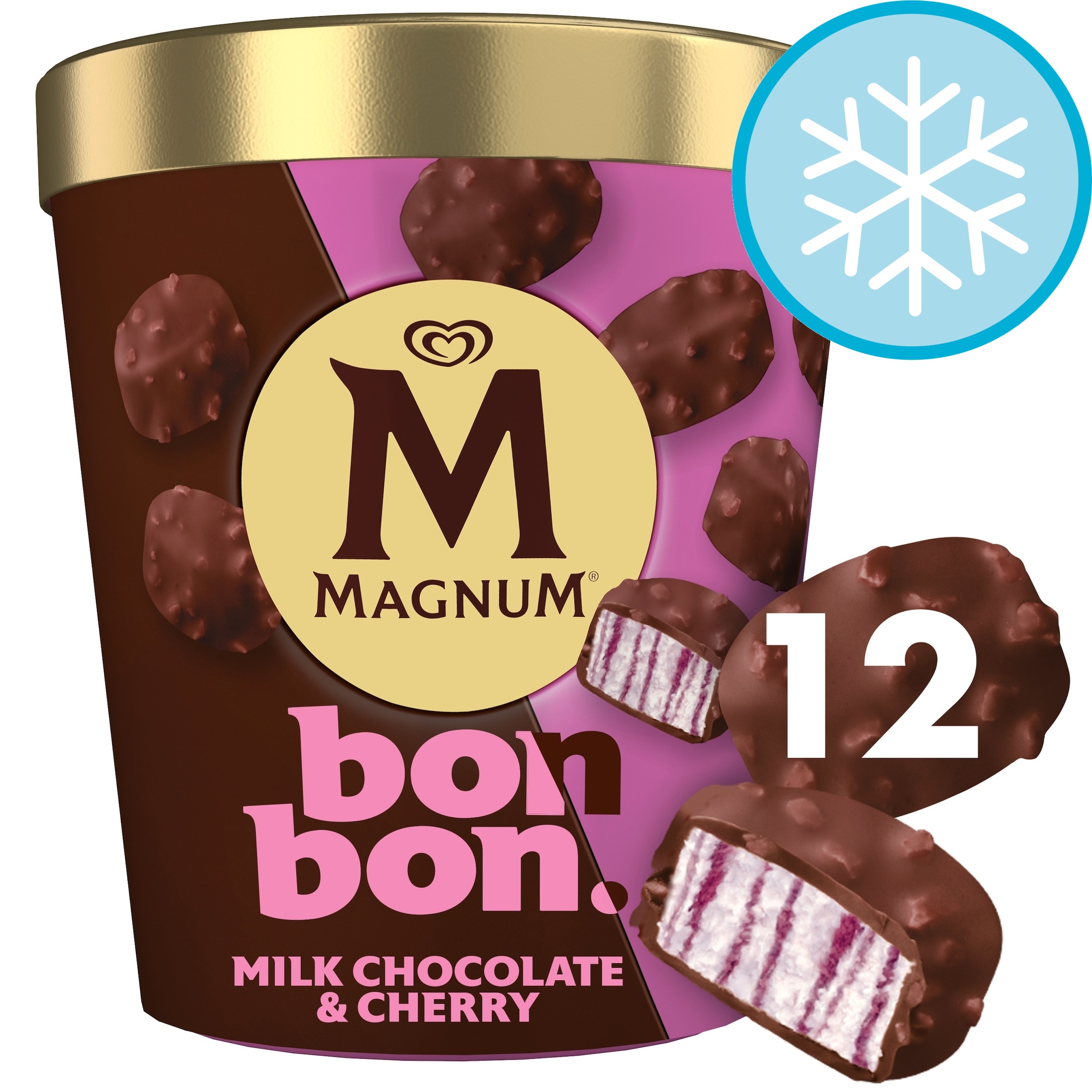 Magnum Bonbon Cherry & Milk Chocolate Ice Cream Frozen Snack 204ml