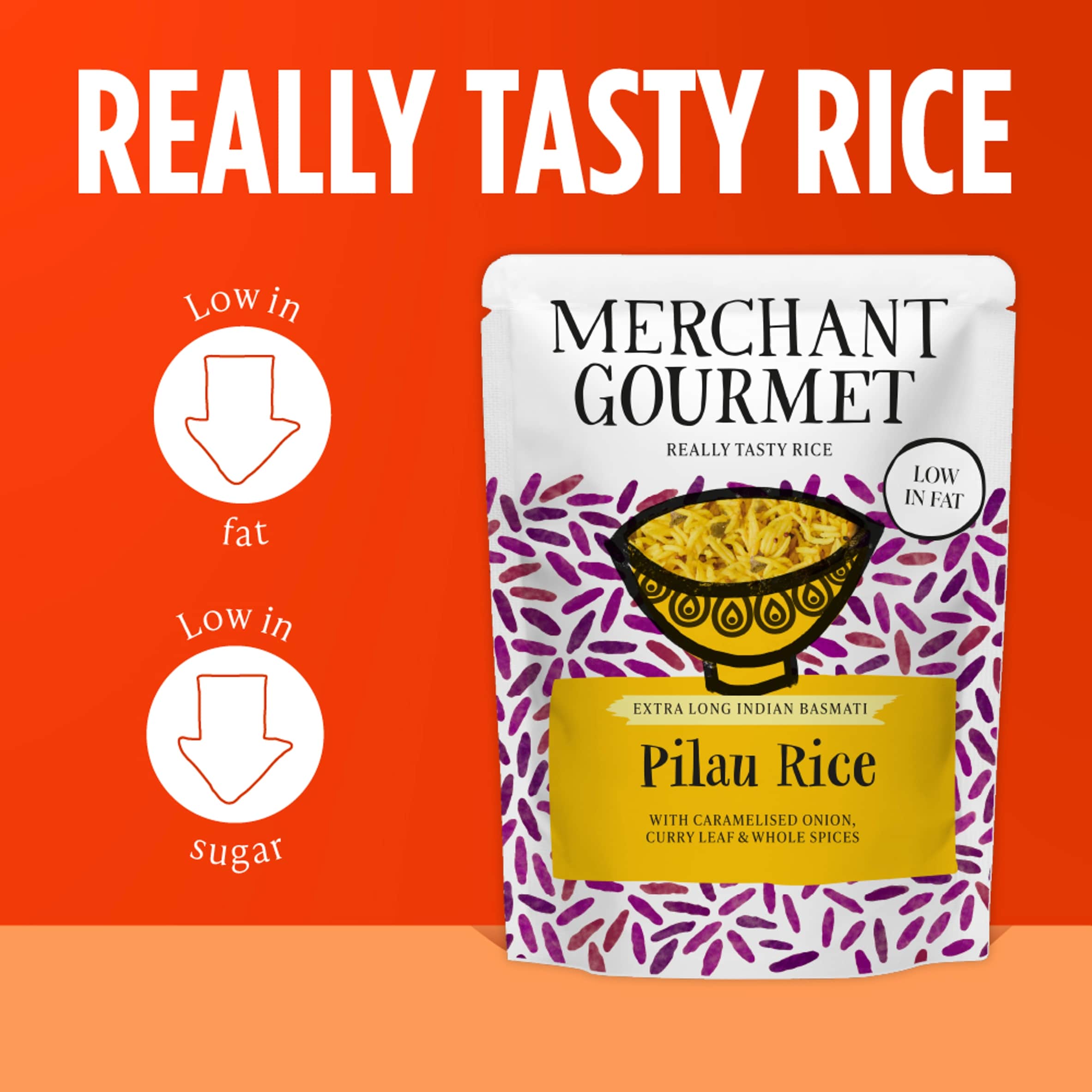 Merchant Gourmet Pilau Basmati Rice 250g thumbnail 3