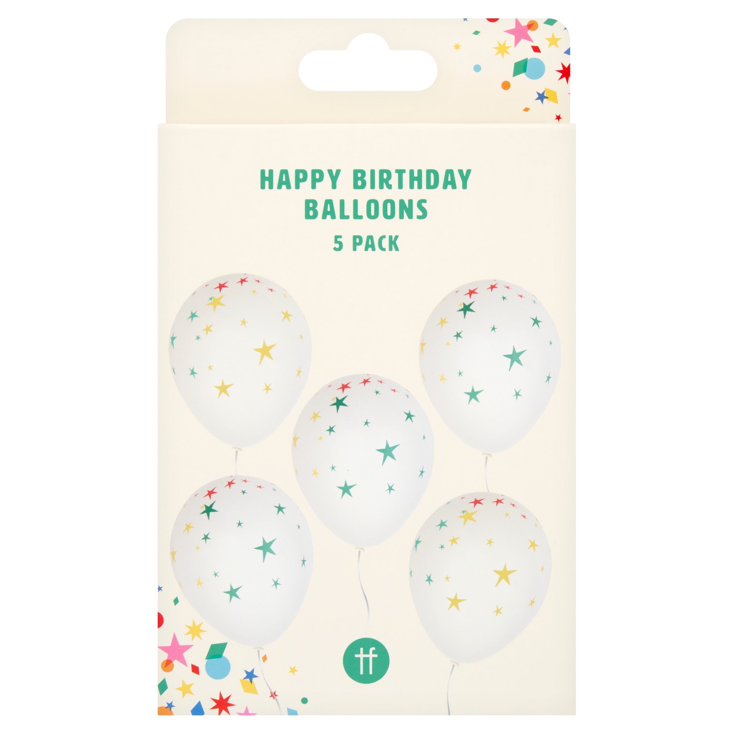 Table Fun Happy Birthday Star Balloons 5 Pack