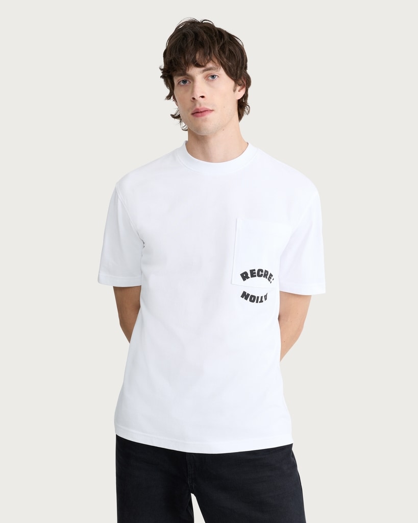 F&F Active EVERYHOUR Pure Cotton Recreation Print T-Shirt in White thumbnail 2