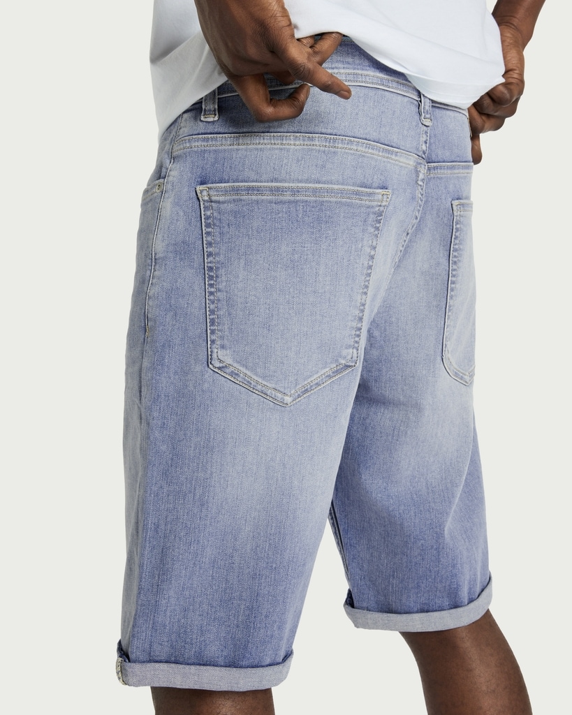 F&F Cotton Rich FREEFIT® Denim Shorts in Blue thumbnail 3