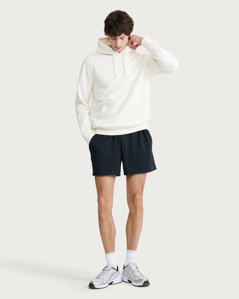 F&F Cotton Rich Drawstring Hoodie in Cream